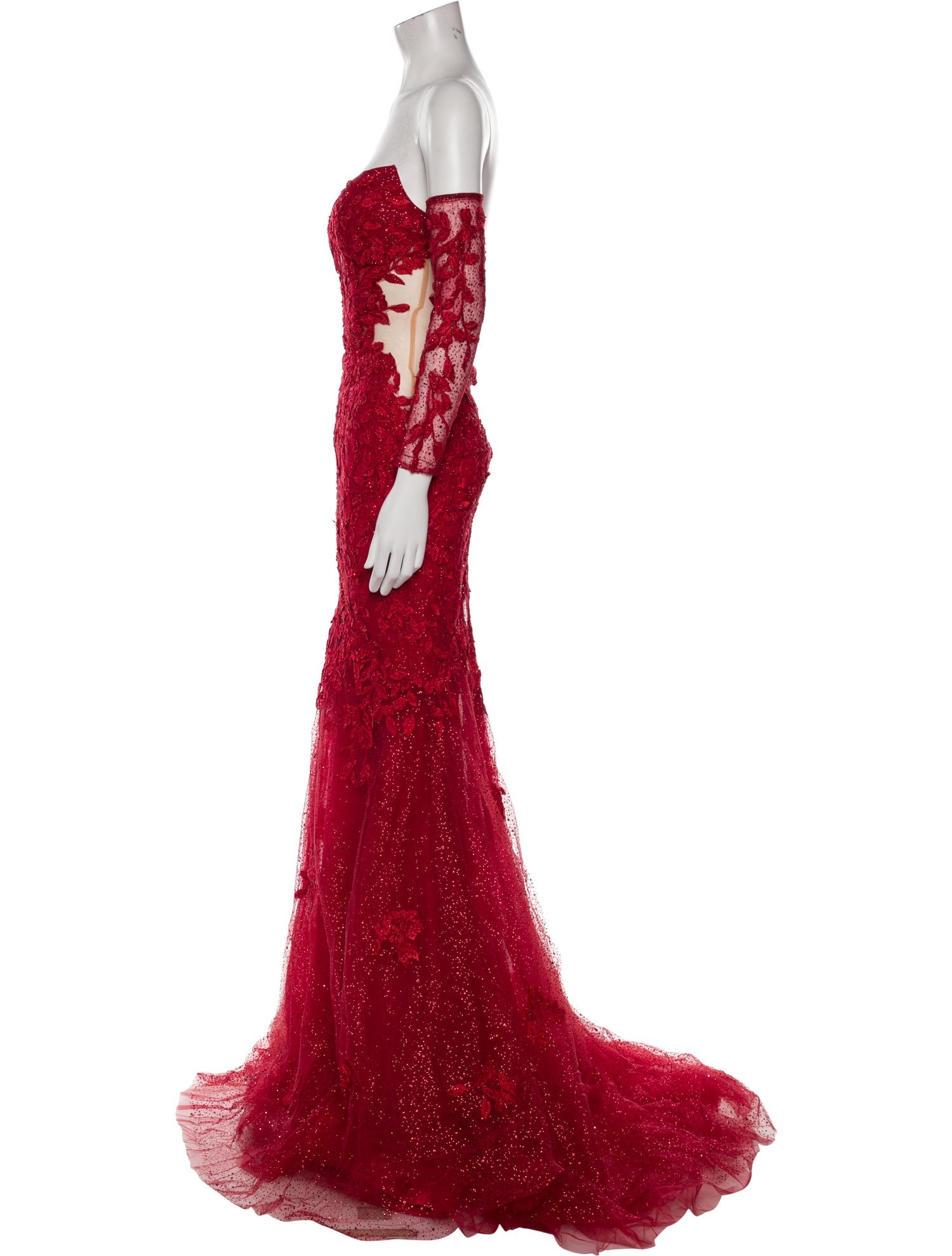 Portia and Scarlett Lace Pattern Long Dress