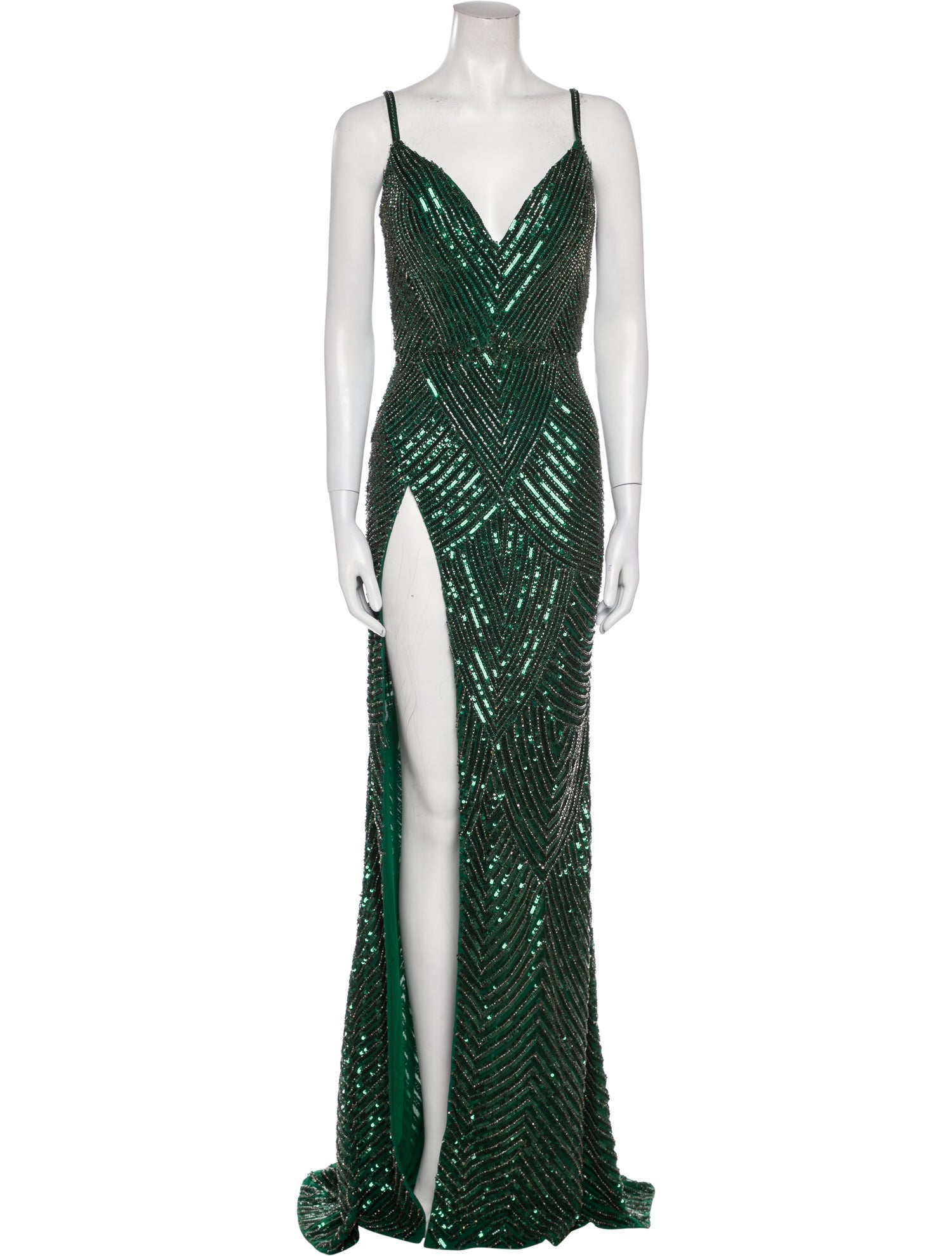 Portia and Scarlett Plunge Neckline Long Dress