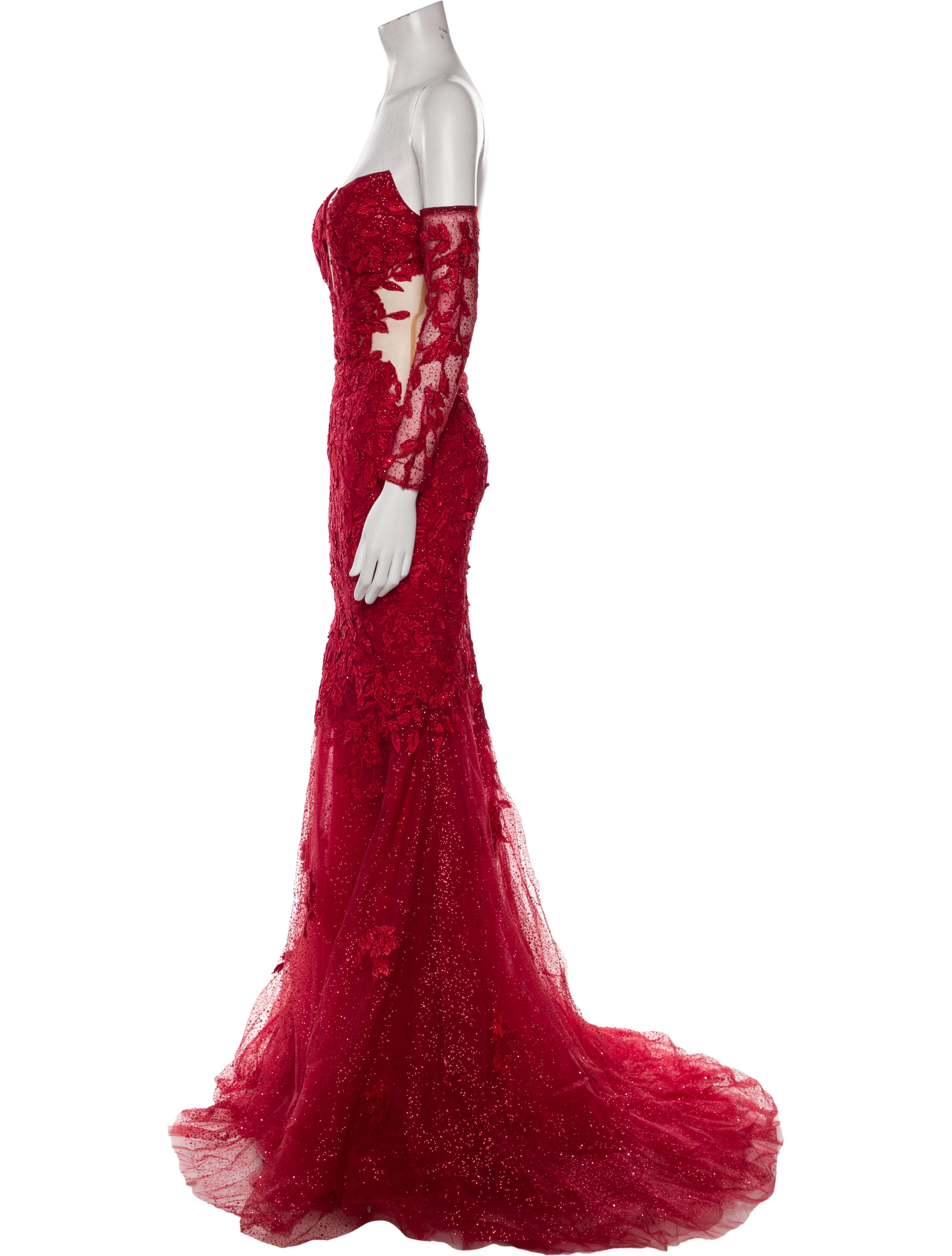 Portia and Scarlett Lace Pattern Long Dress