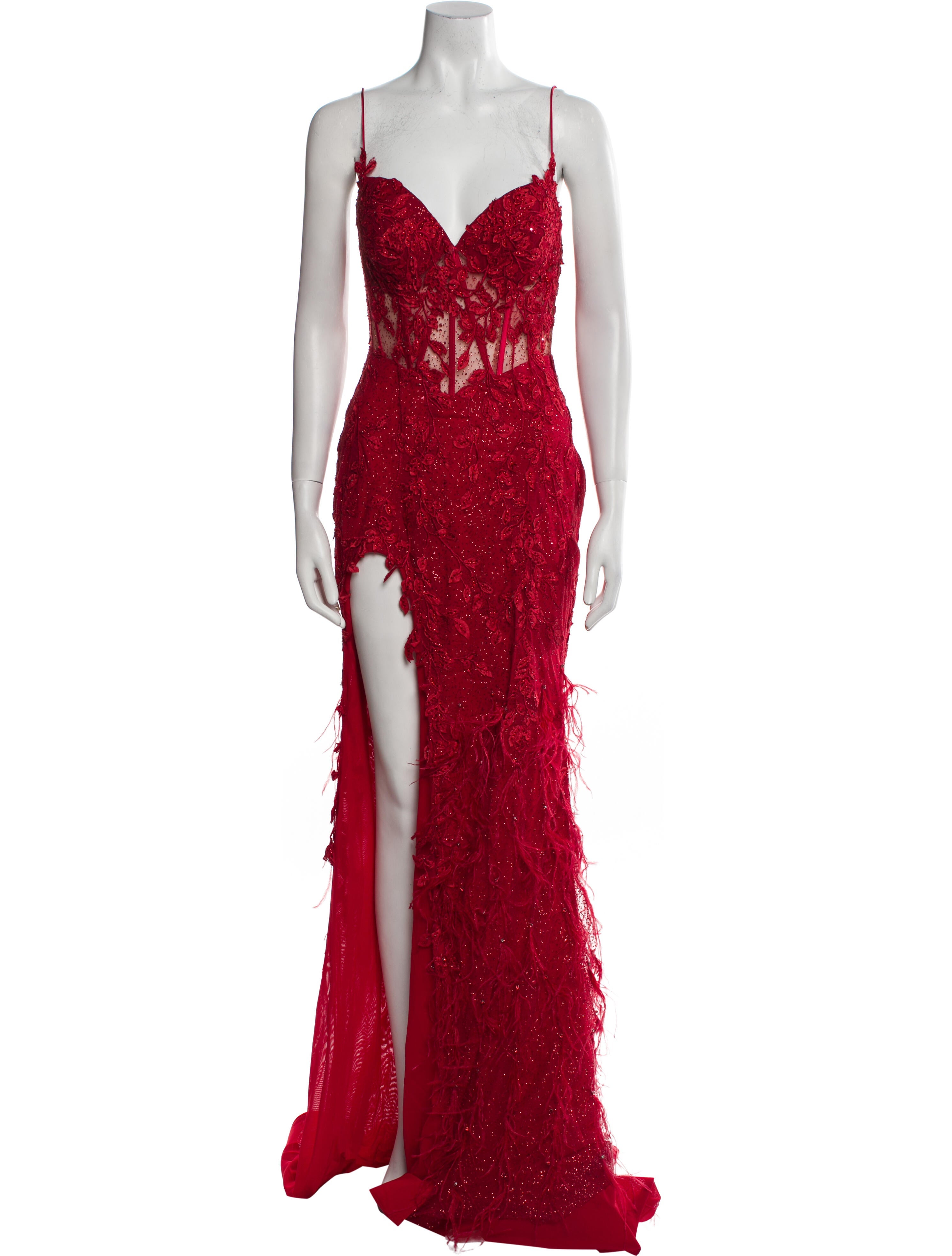 Portia and Scarlett Lace Pattern Long Dress