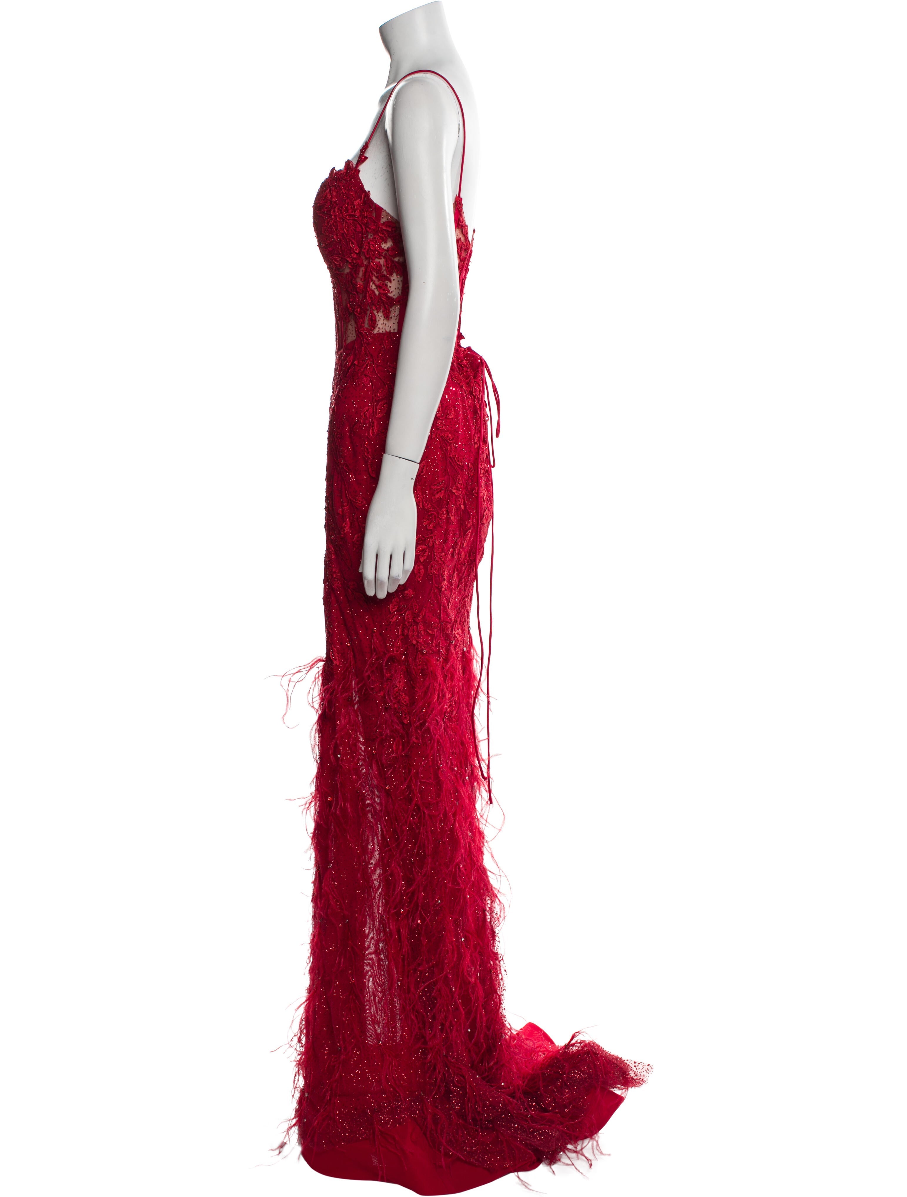 Portia and Scarlett Lace Pattern Long Dress