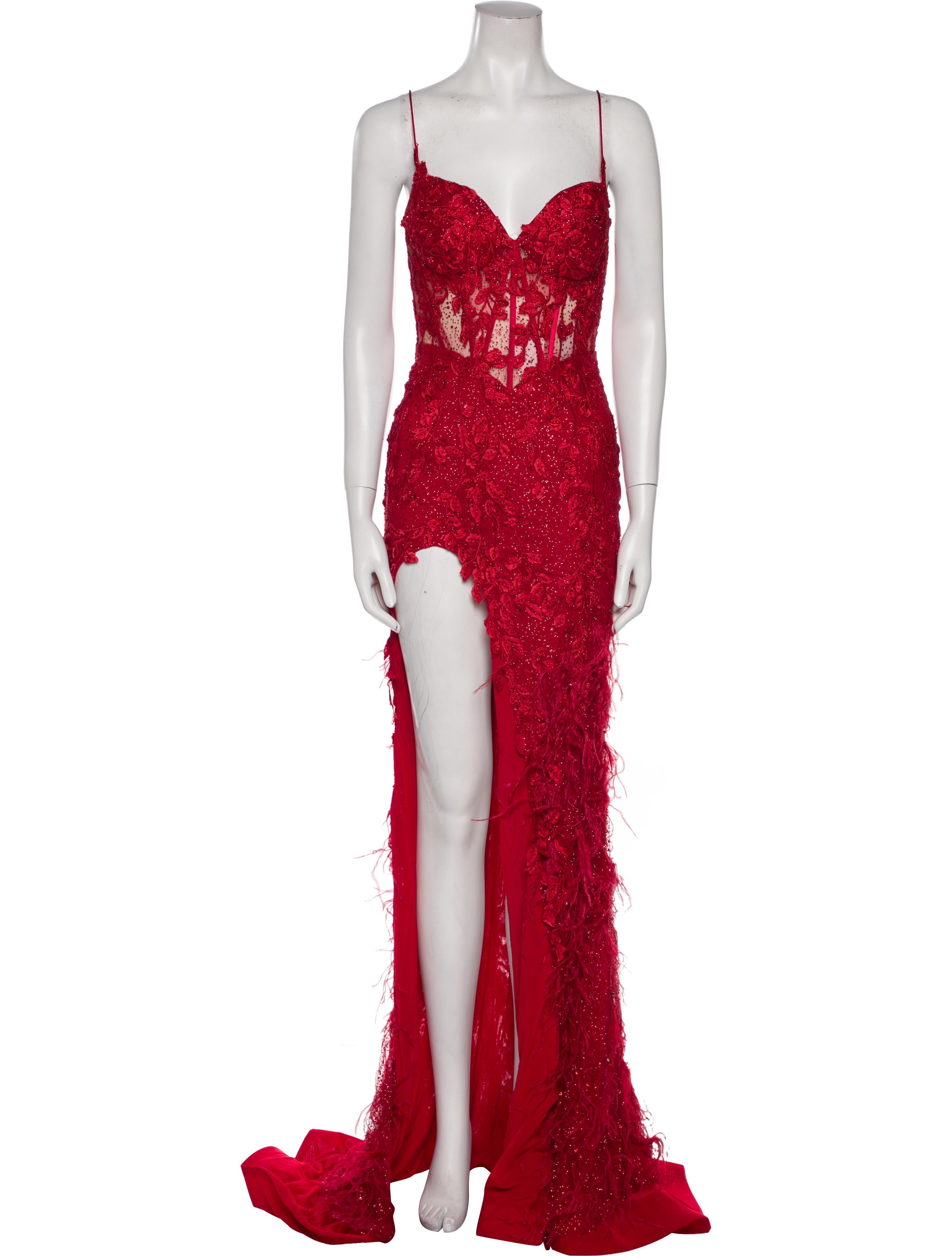 Portia and Scarlett Lace Pattern Long Dress