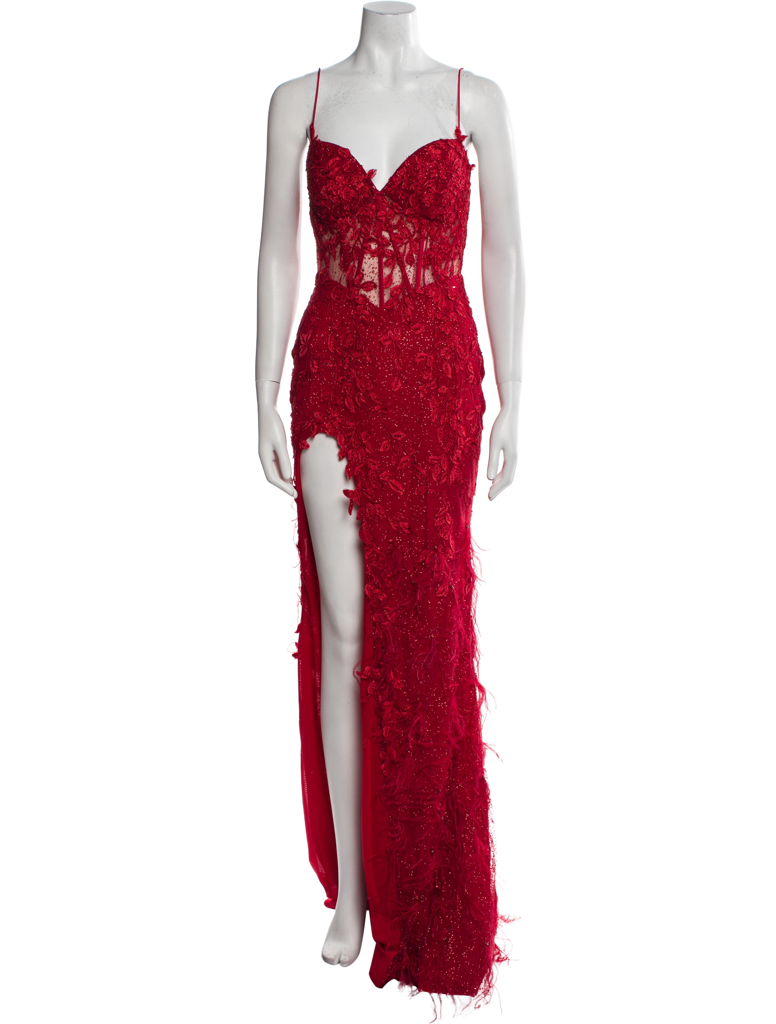 Portia and Scarlett Lace Pattern Long Dress