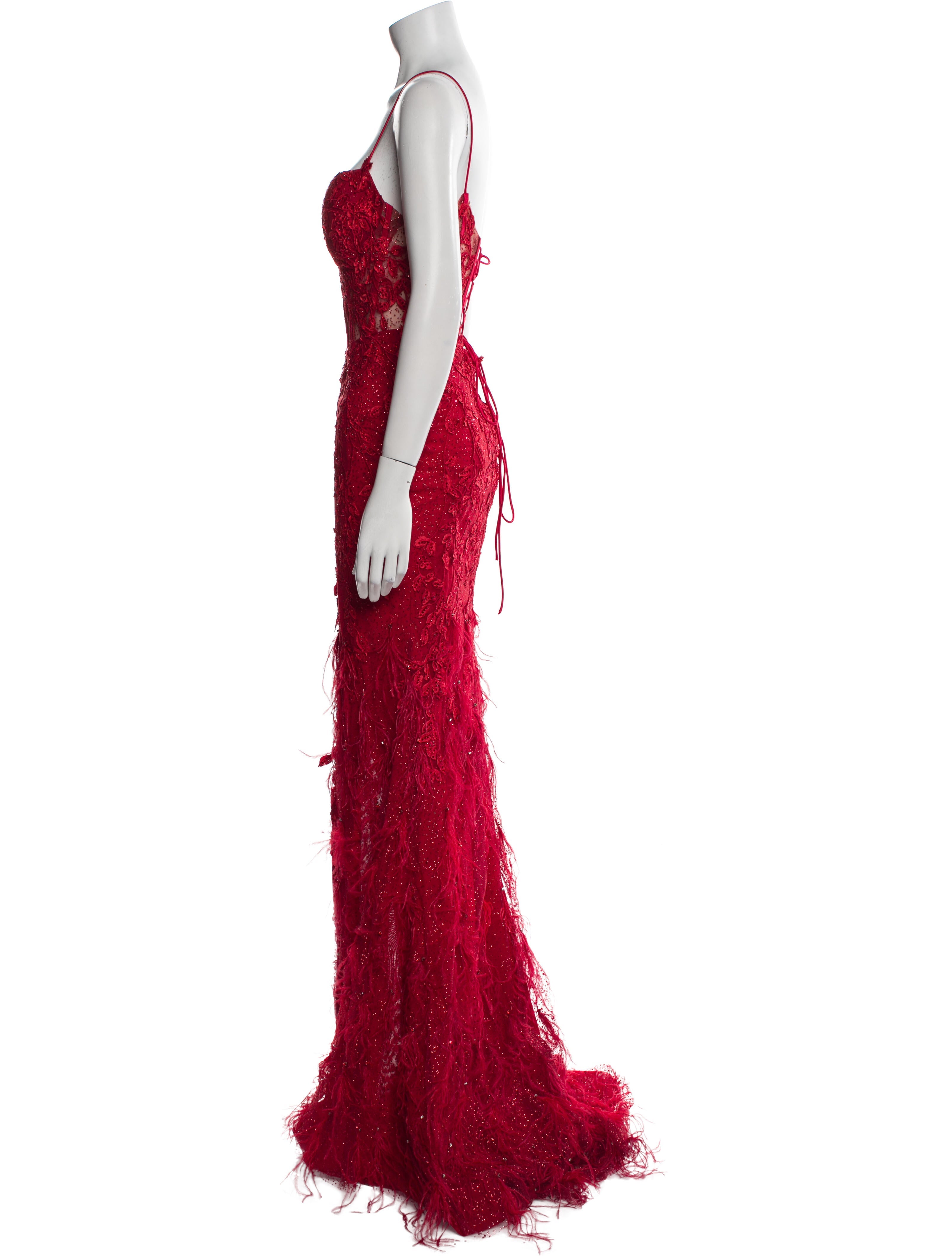 Portia and Scarlett Lace Pattern Long Dress