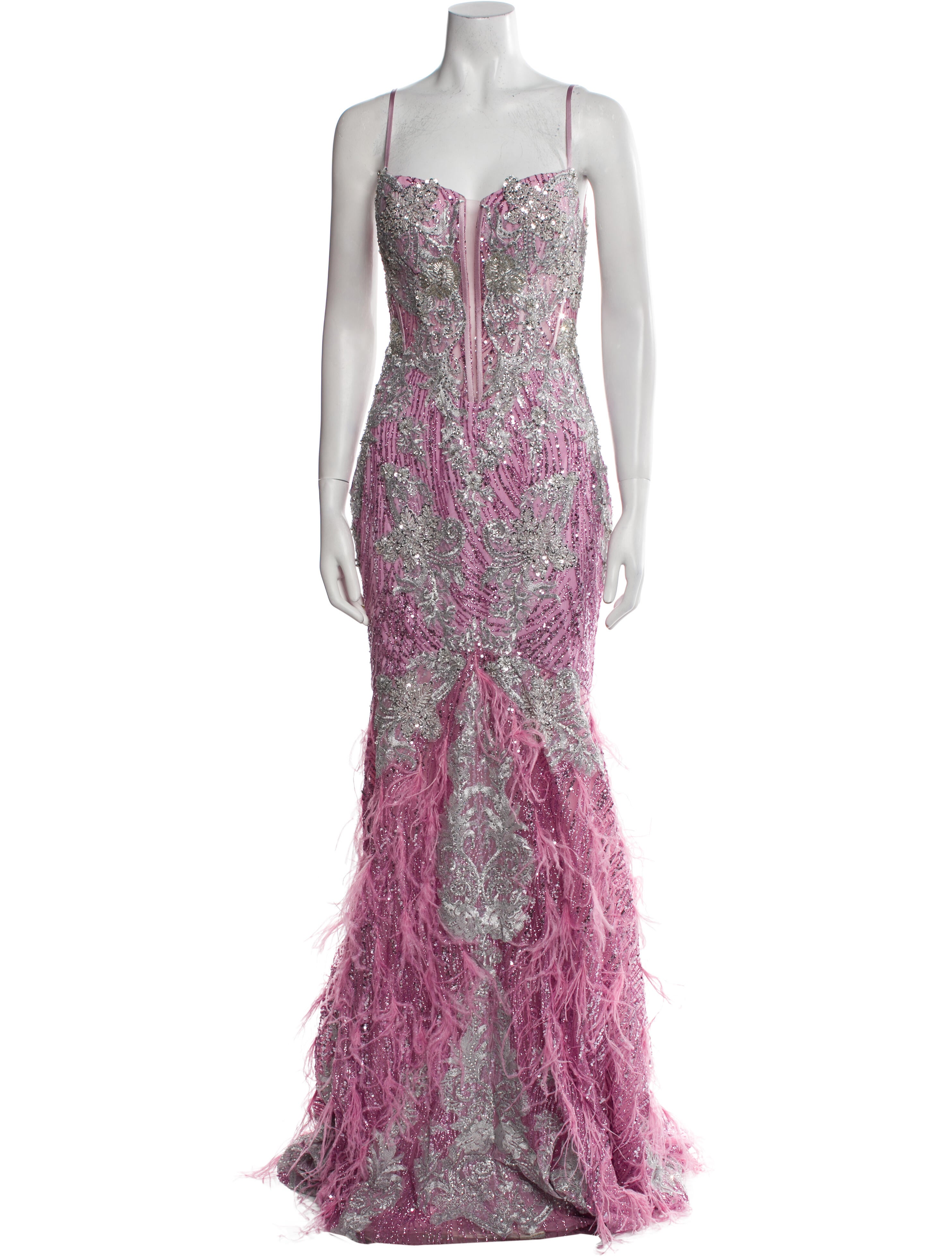 Portia and Scarlett Lace Pattern Long Dress