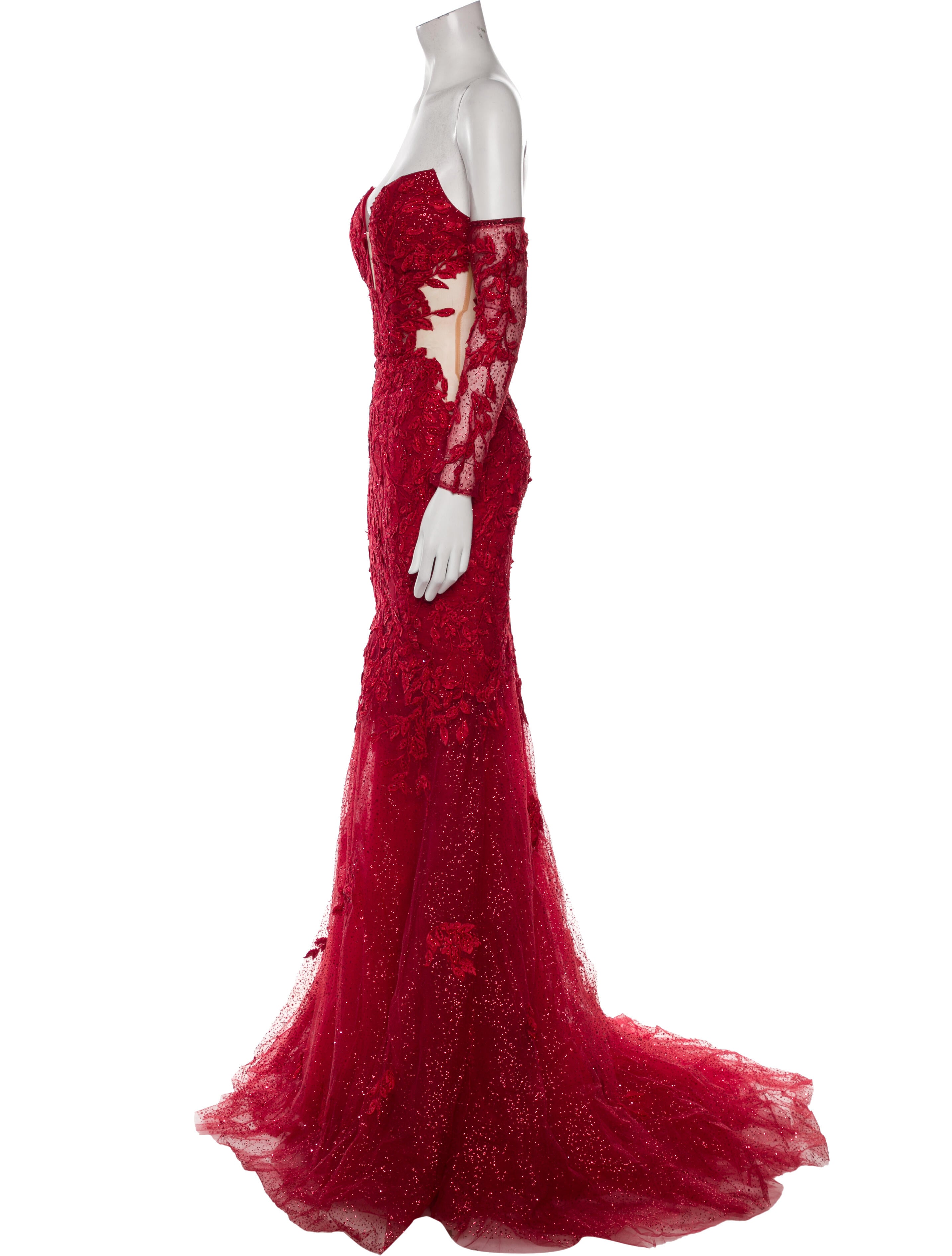 Portia and Scarlett Lace Pattern Long Dress