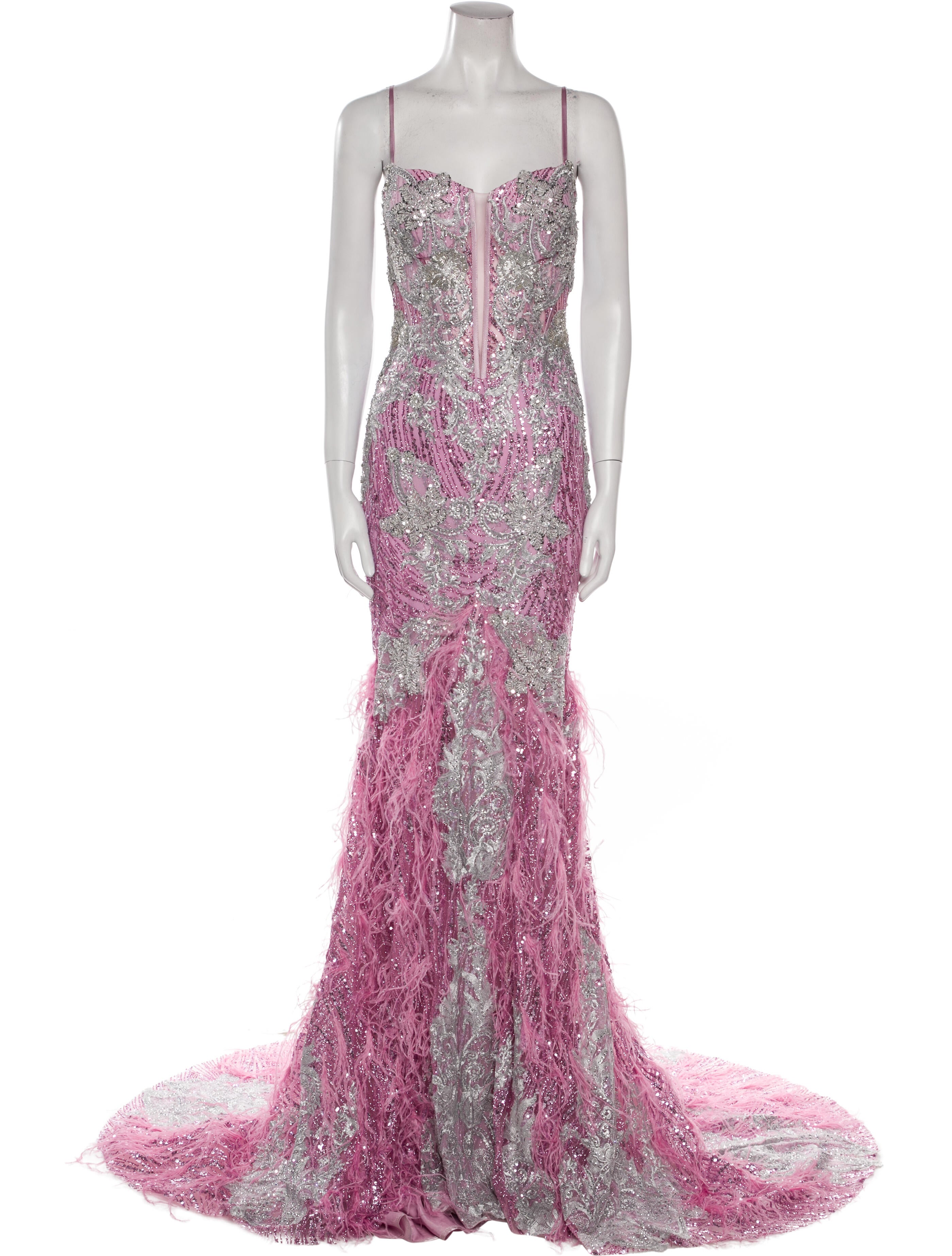 Portia and Scarlett Lace Pattern Long Dress