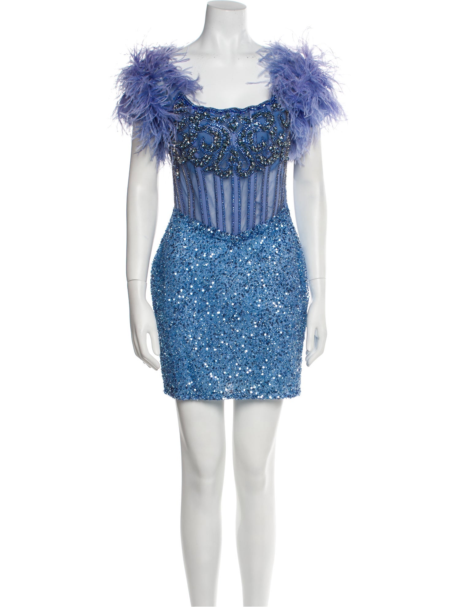 Portia and Scarlett Square Neckline Mini Dress