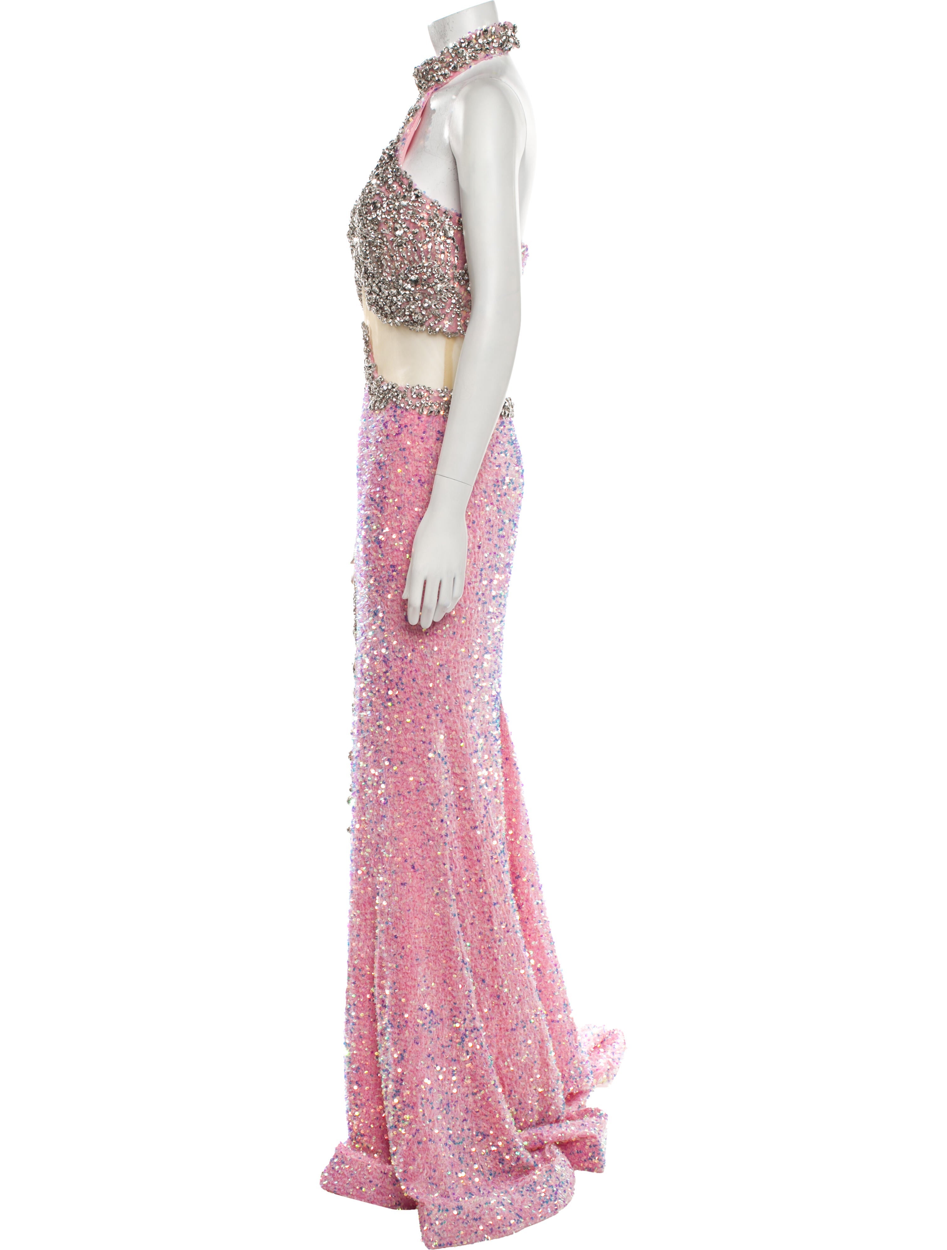 Portia and Scarlett Lace Pattern Long Dress