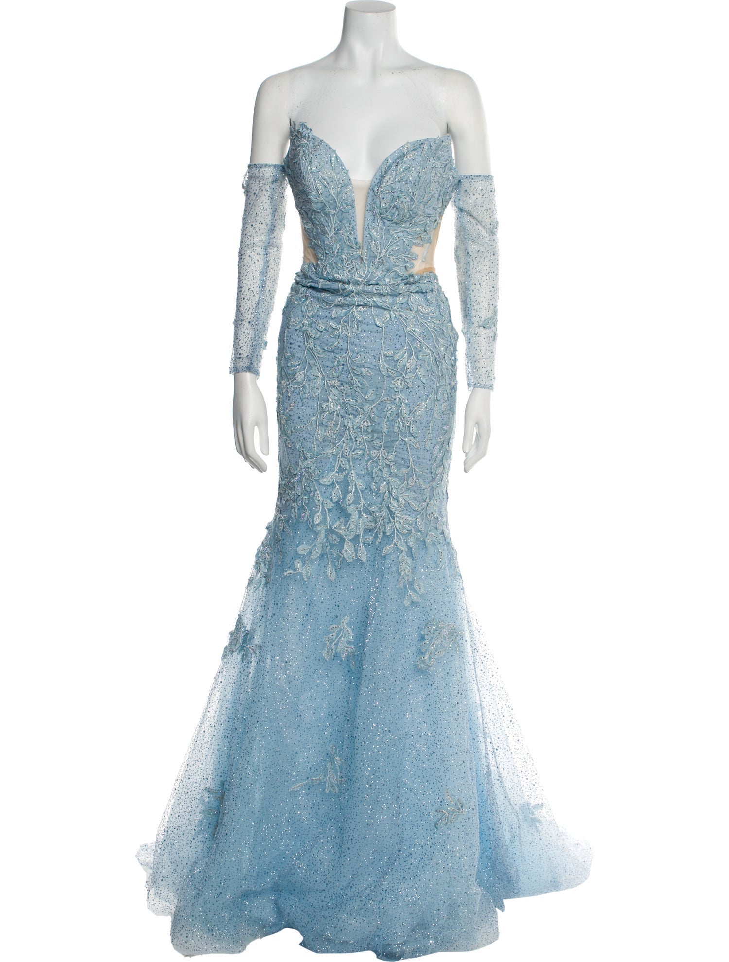 Portia and Scarlett Lace Pattern Long Dress