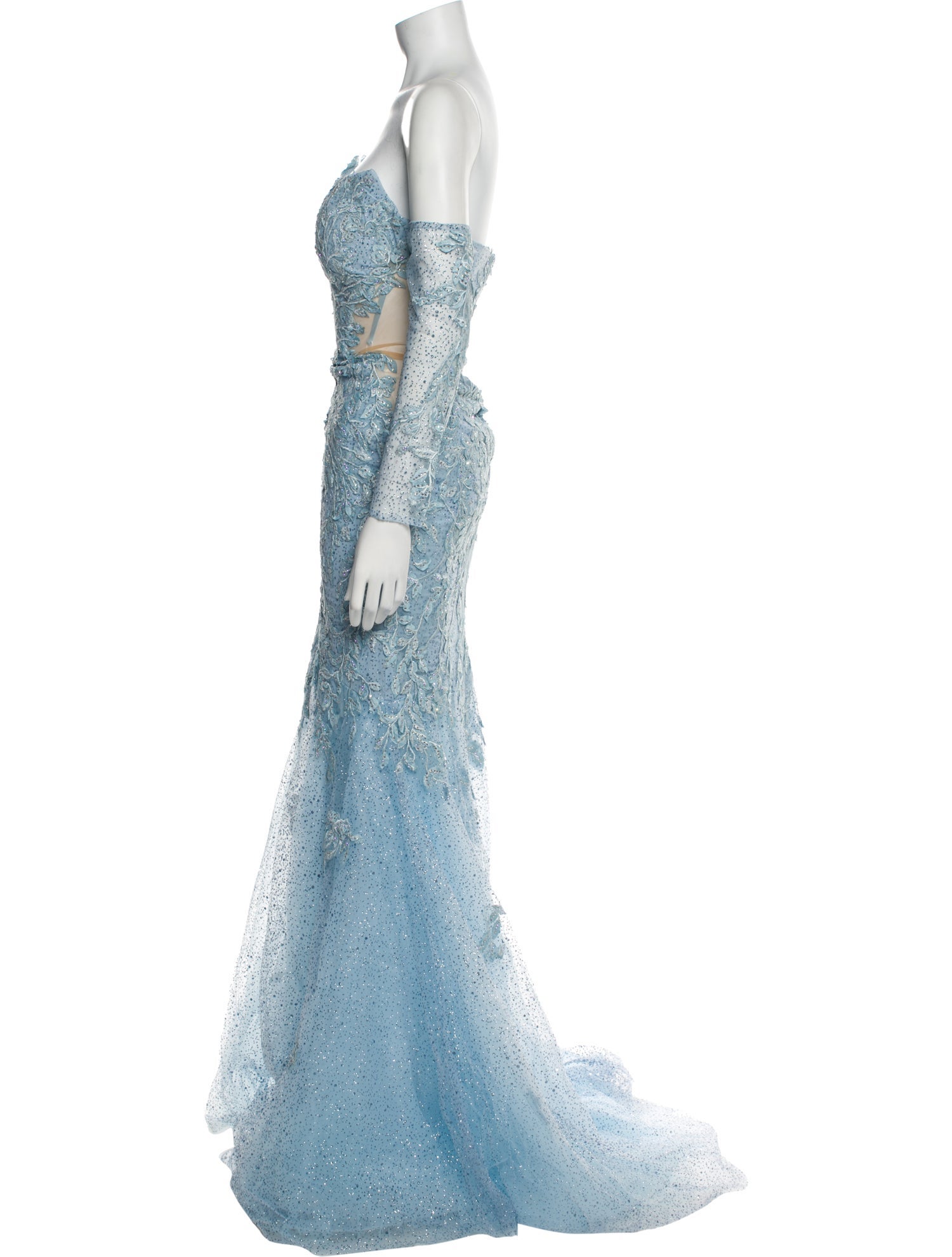 Portia and Scarlett Lace Pattern Long Dress