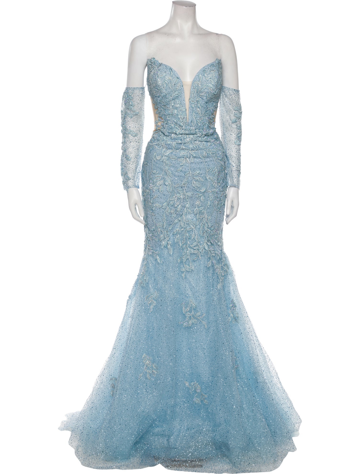 Portia and Scarlett Lace Pattern Long Dress