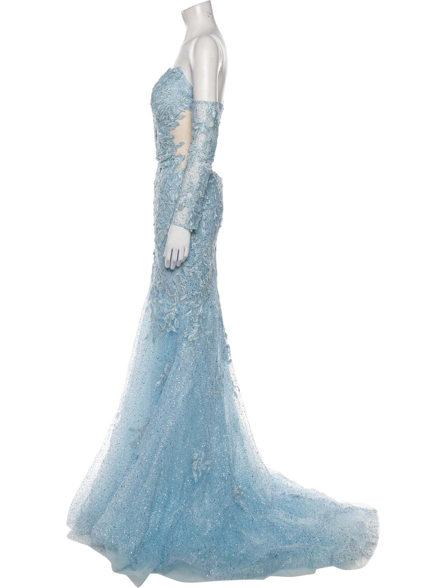 Portia and Scarlett Lace Pattern Long Dress