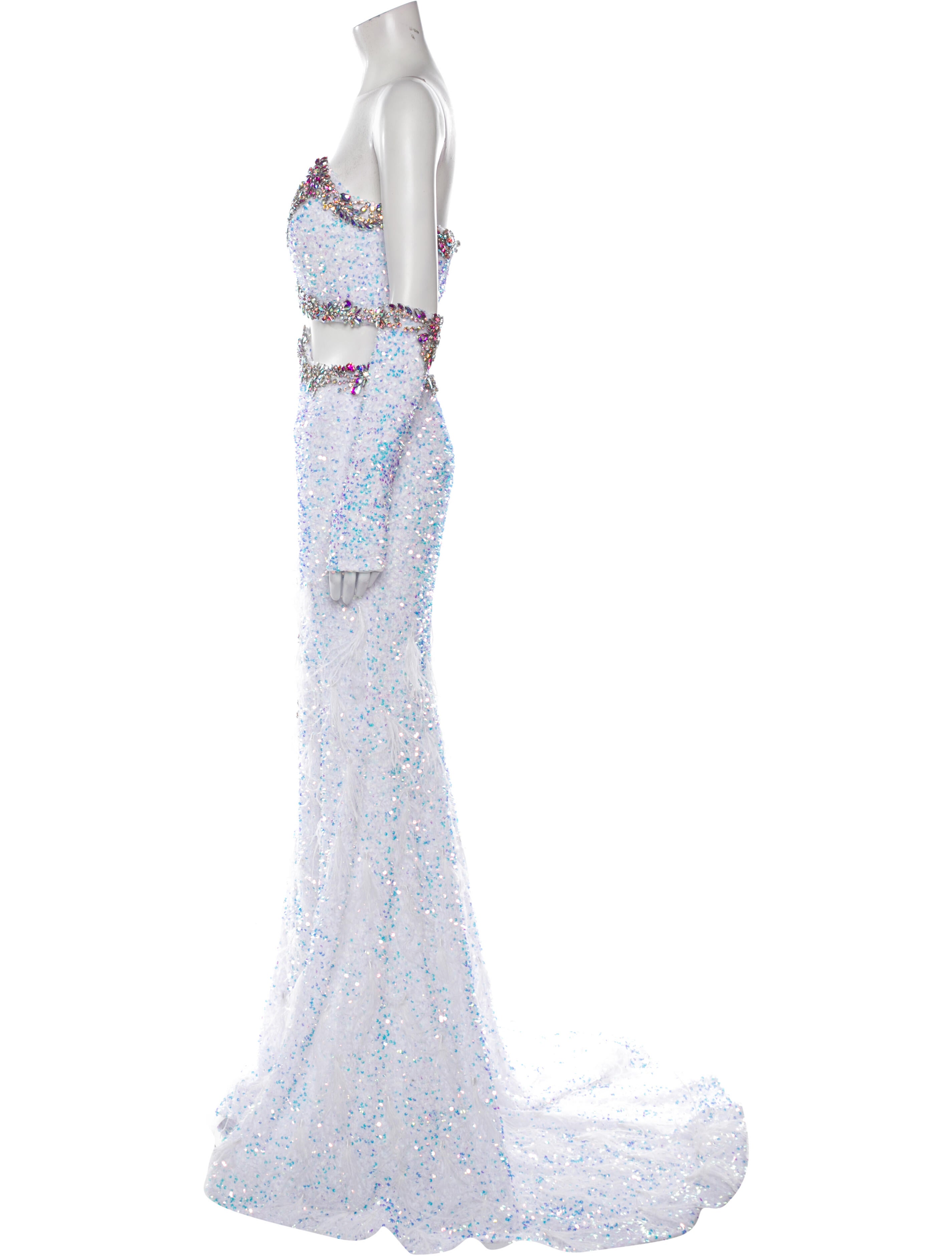 Portia and Scarlett Patterned Crystal Embellishments Skirt Set w/ Tags