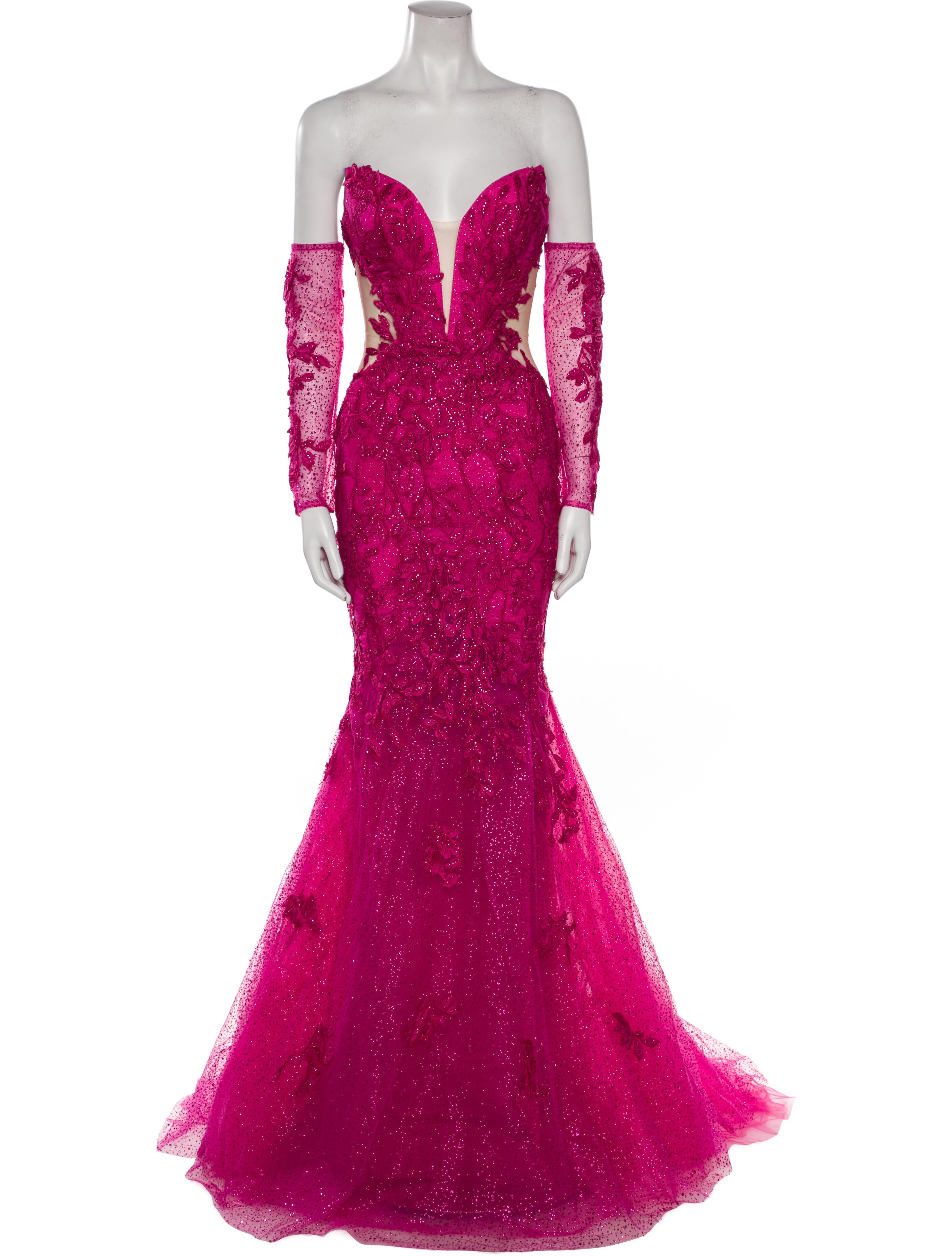 Portia and Scarlett Lace Pattern Long Dress