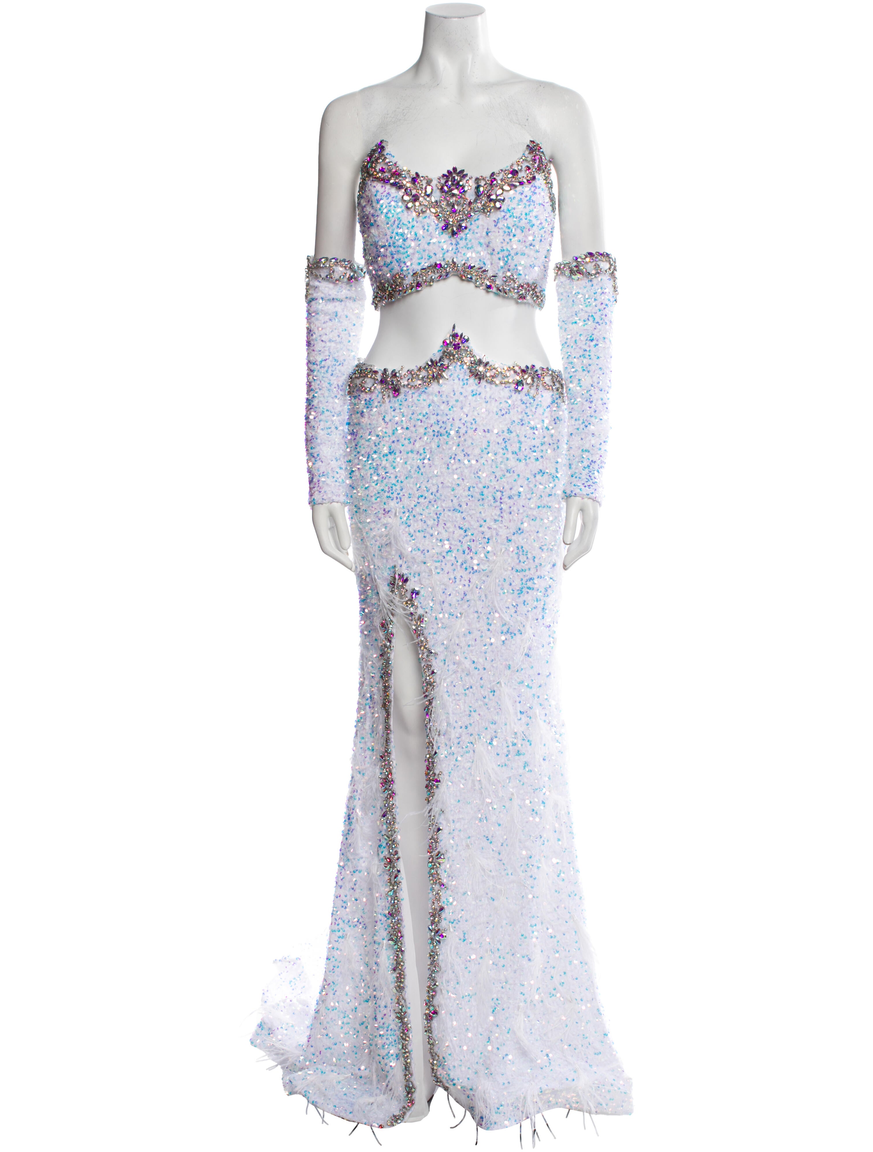 Portia and Scarlett Lace Pattern Long Dress