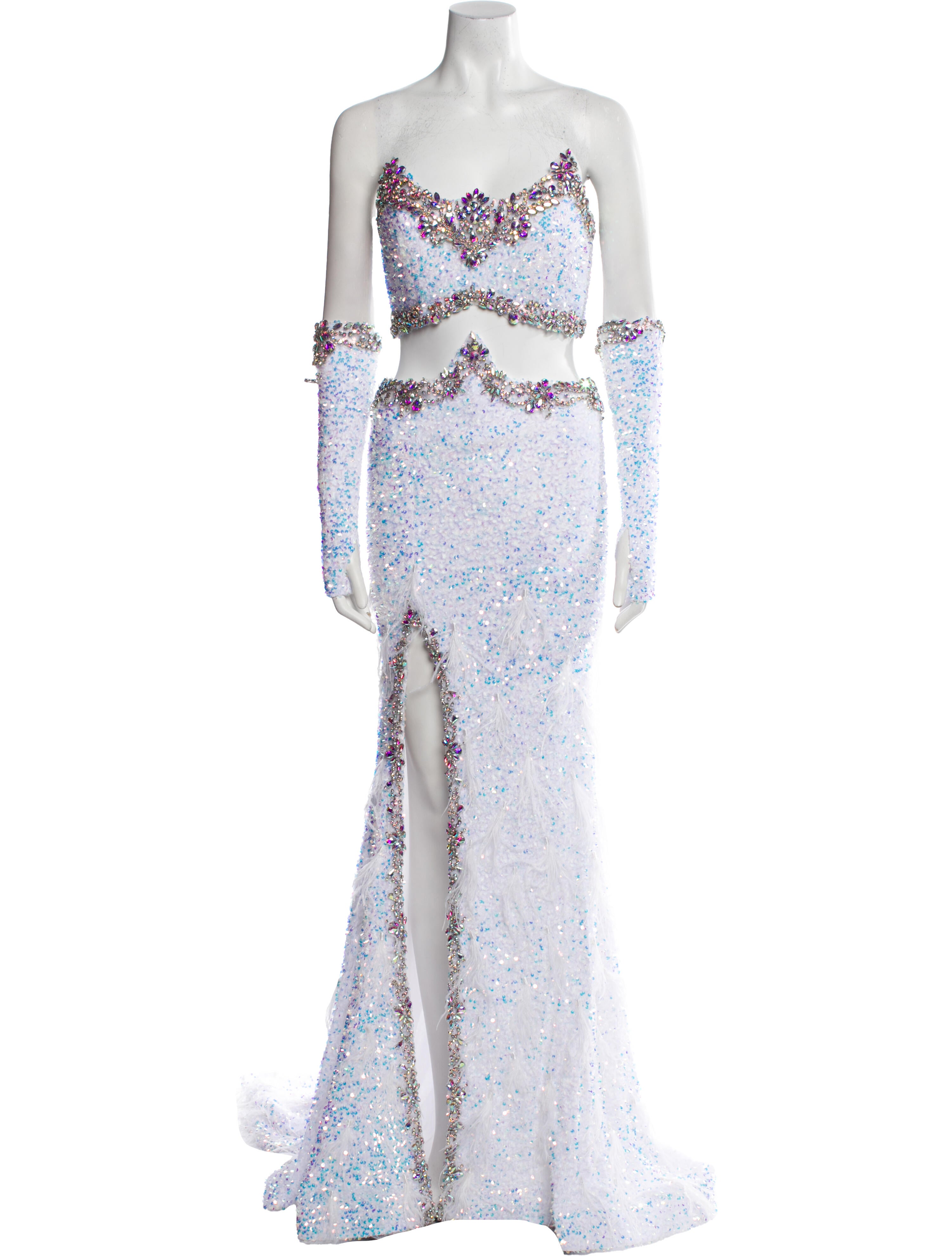 Portia and Scarlett Lace Pattern Long Dress