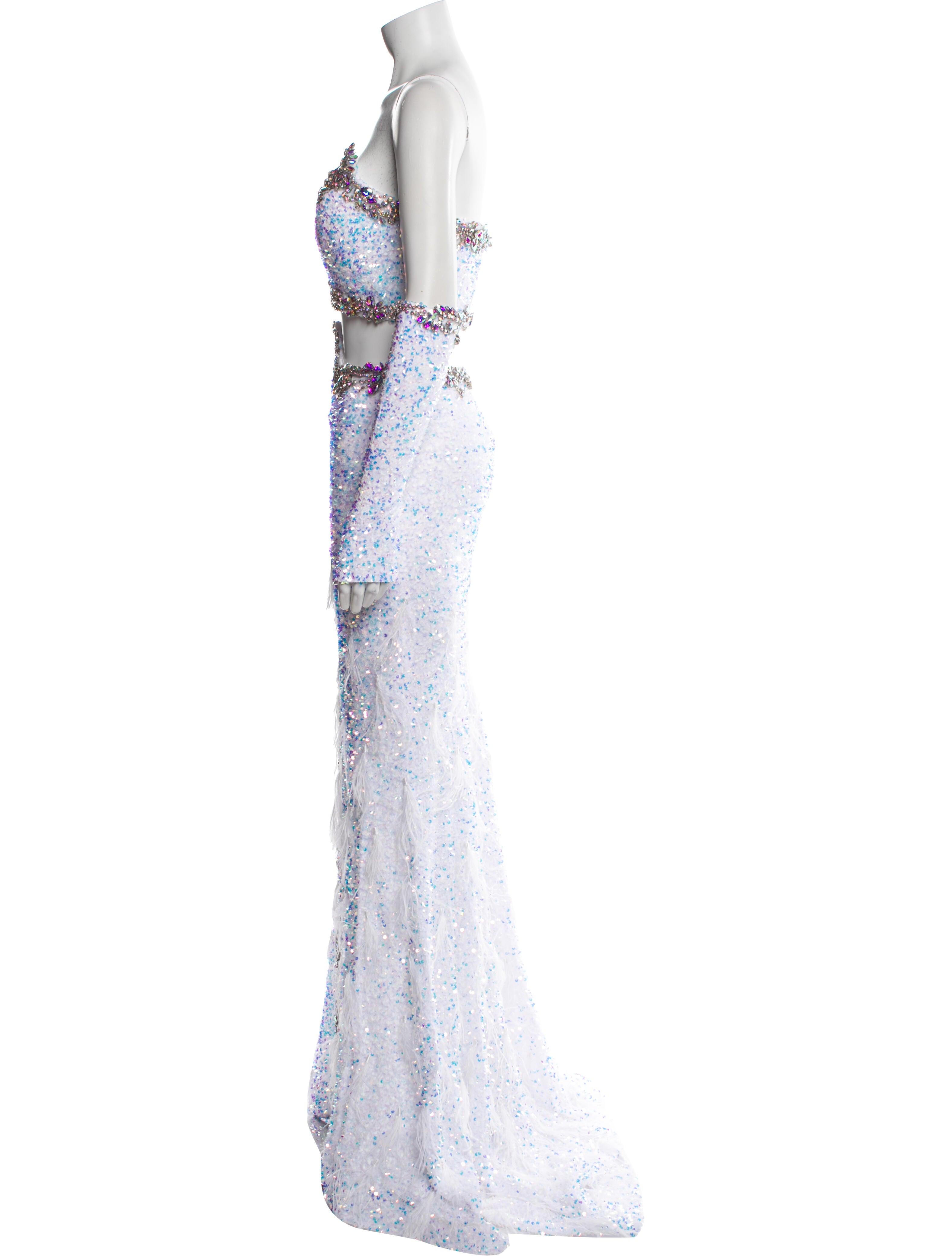 Portia and Scarlett Lace Pattern Long Dress