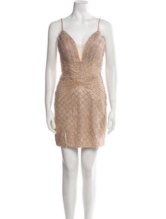 Portia and Scarlett V-Neck Mini Dress