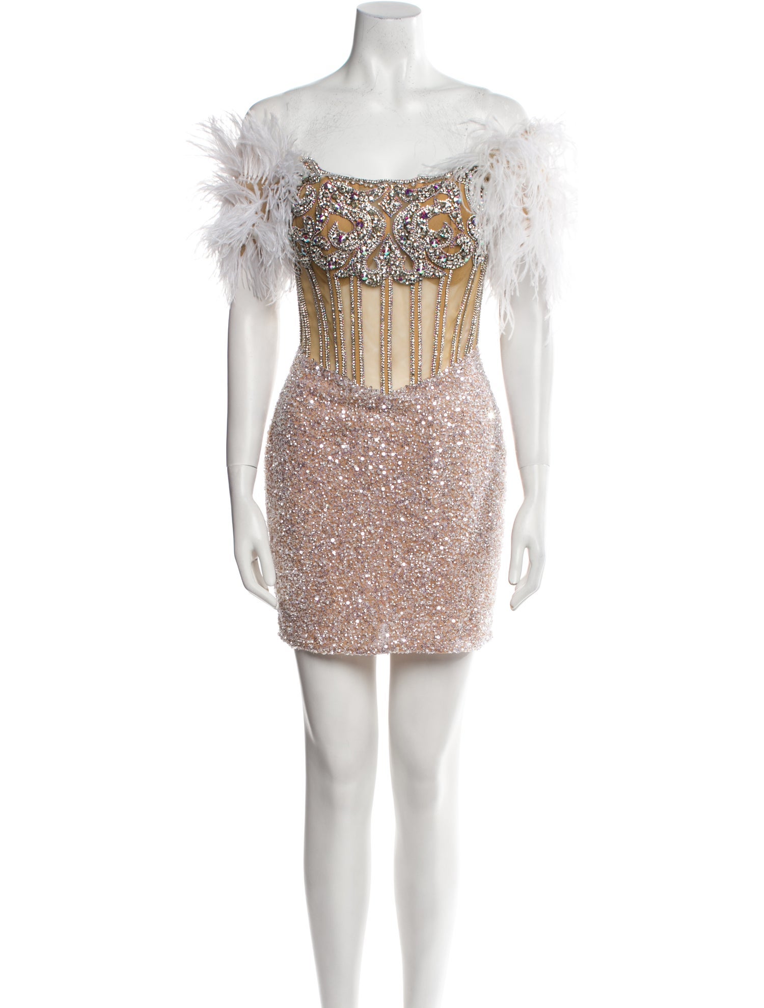 Portia and Scarlett Lace Pattern Mini Dress