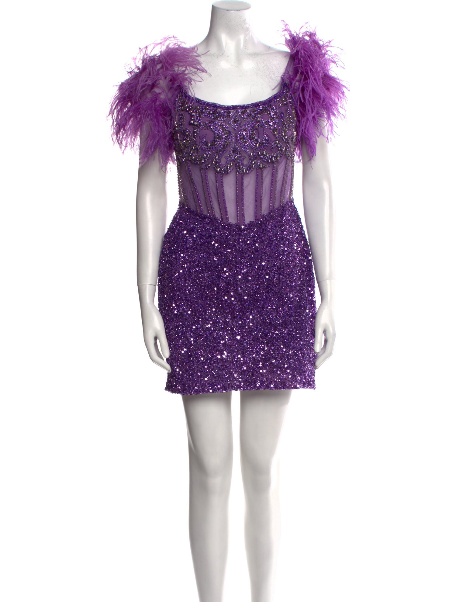 Portia and Scarlett Lace Pattern Mini Dress