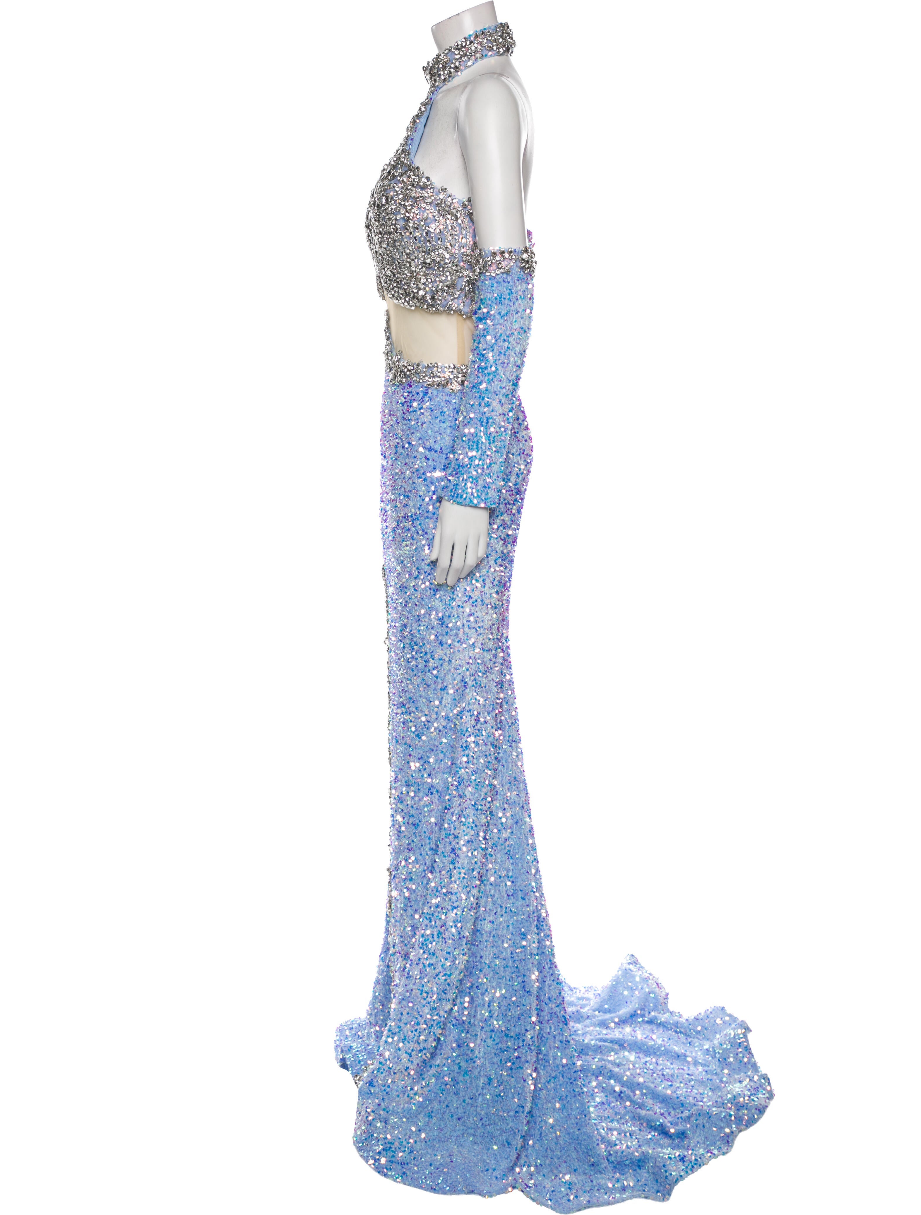 Portia and Scarlett Lace Pattern Long Dress