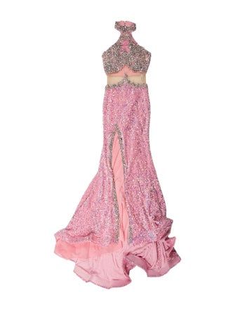 Portia and Scarlett Halterneck Long Dress