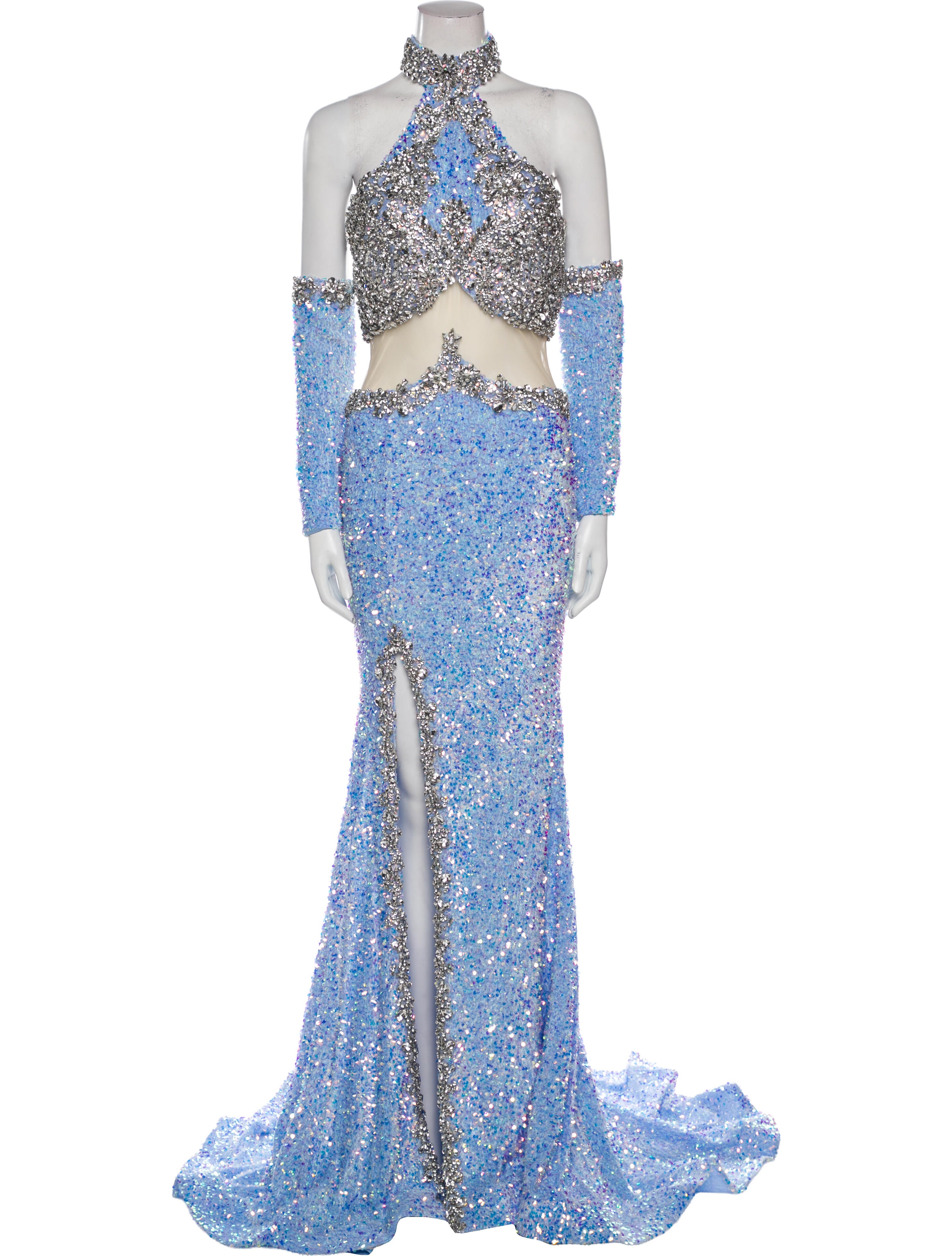 Portia and Scarlett Lace Pattern Long Dress