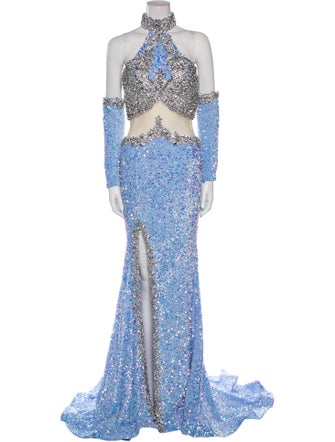 Portia and Scarlett Lace Pattern Long Dress