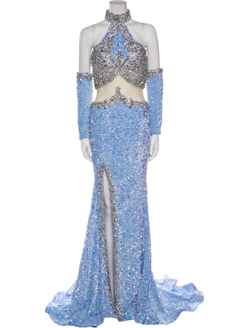 Portia and Scarlett Lace Pattern Long Dress