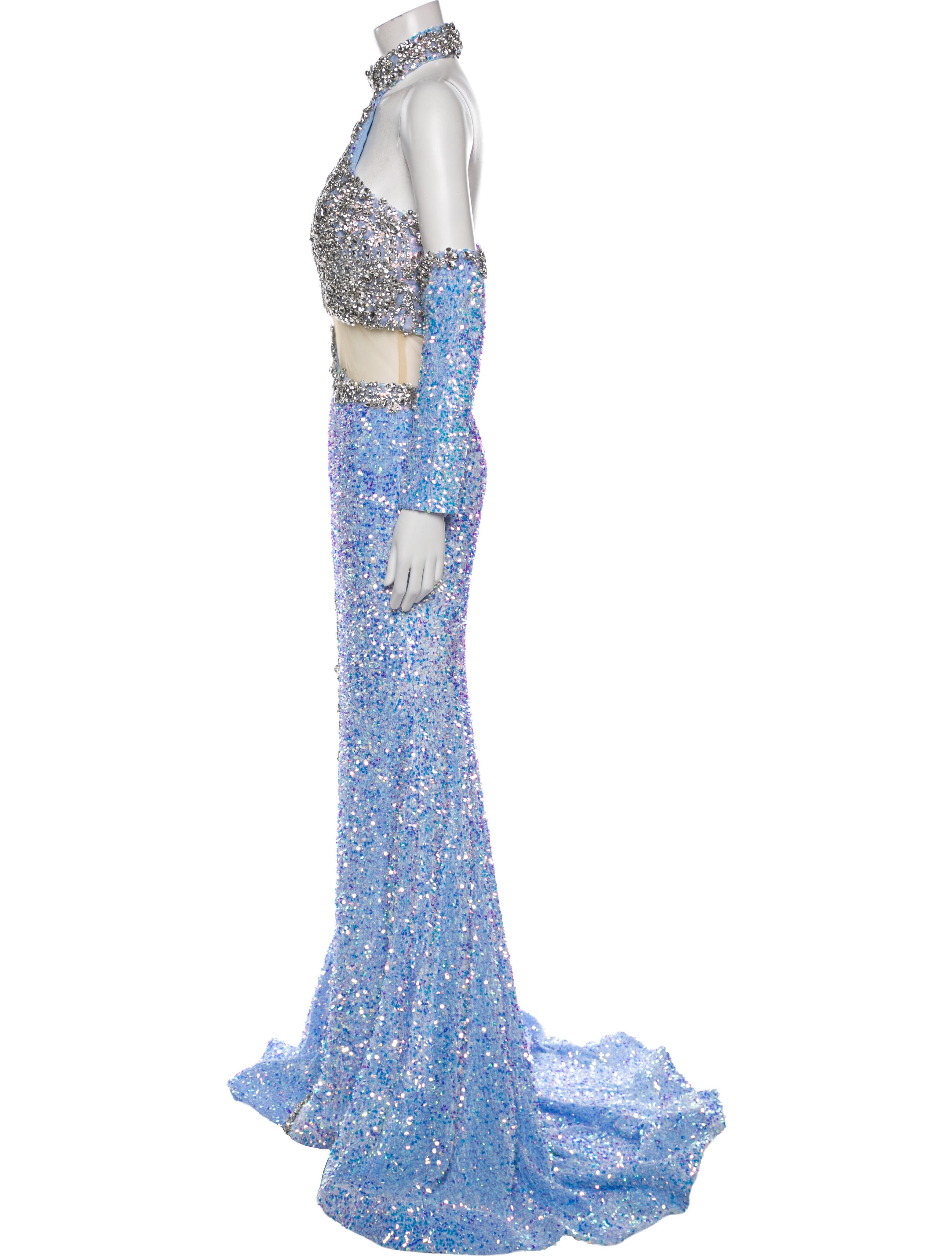 Portia and Scarlett Lace Pattern Long Dress