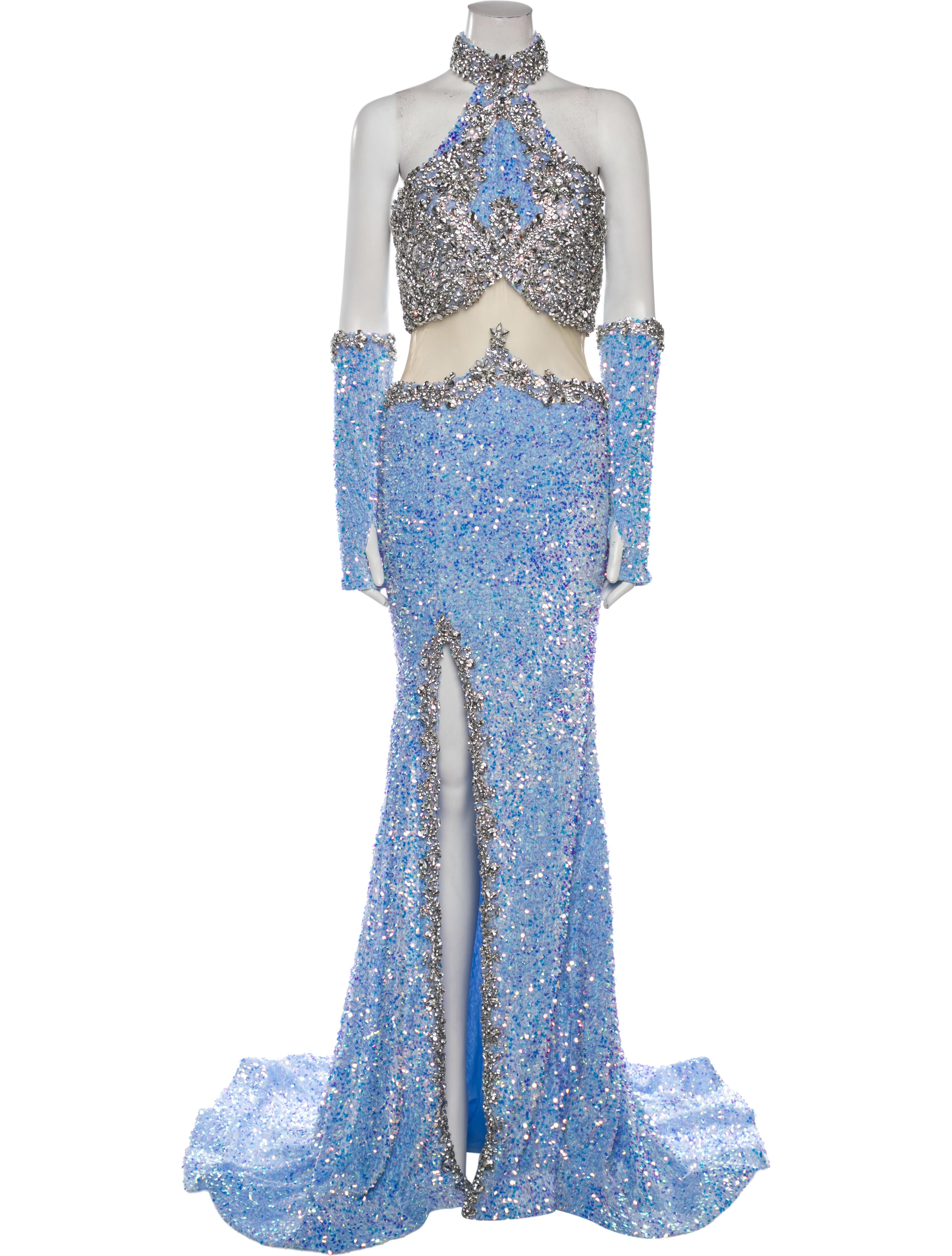 Portia and Scarlett Lace Pattern Long Dress