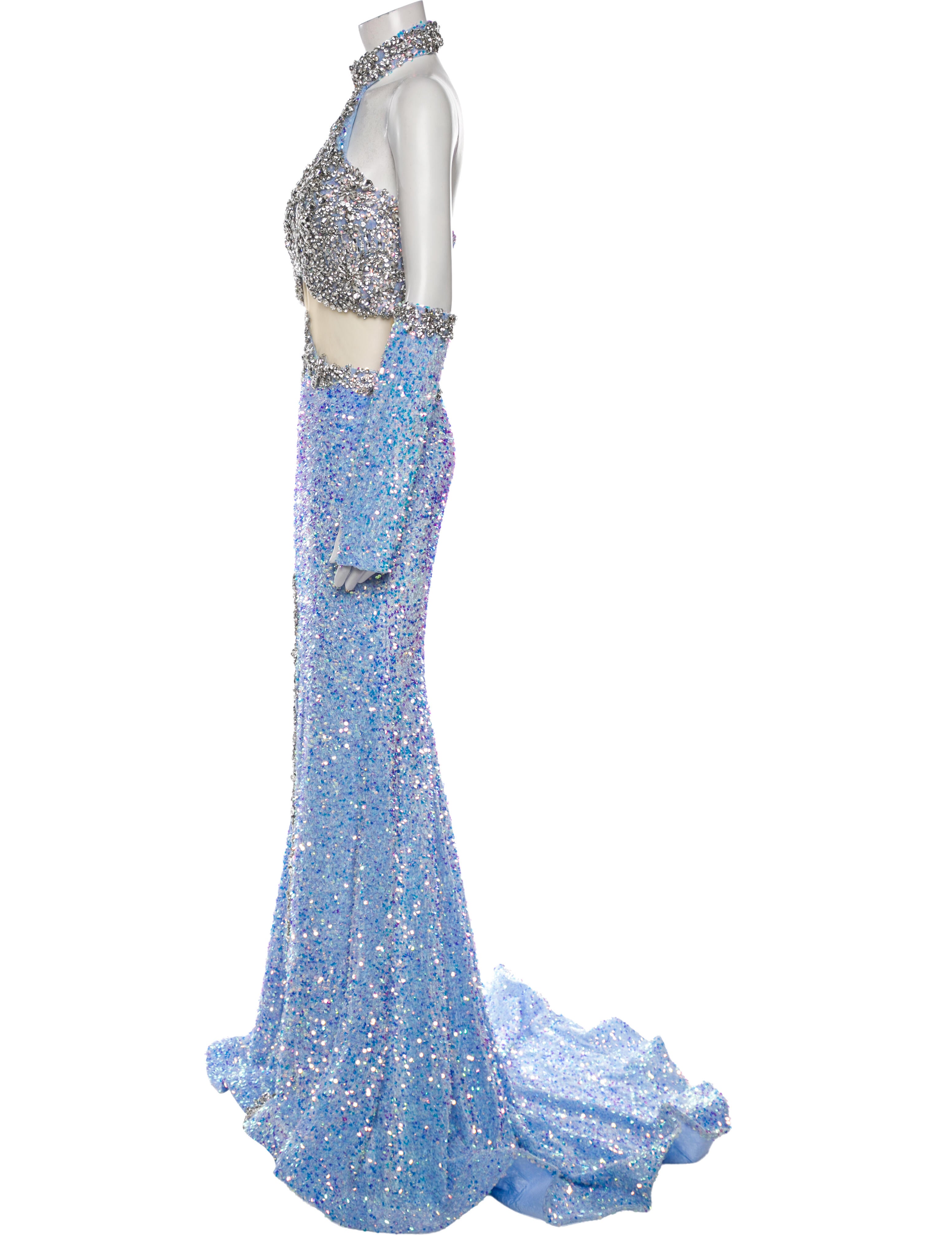 Portia and Scarlett Lace Pattern Long Dress