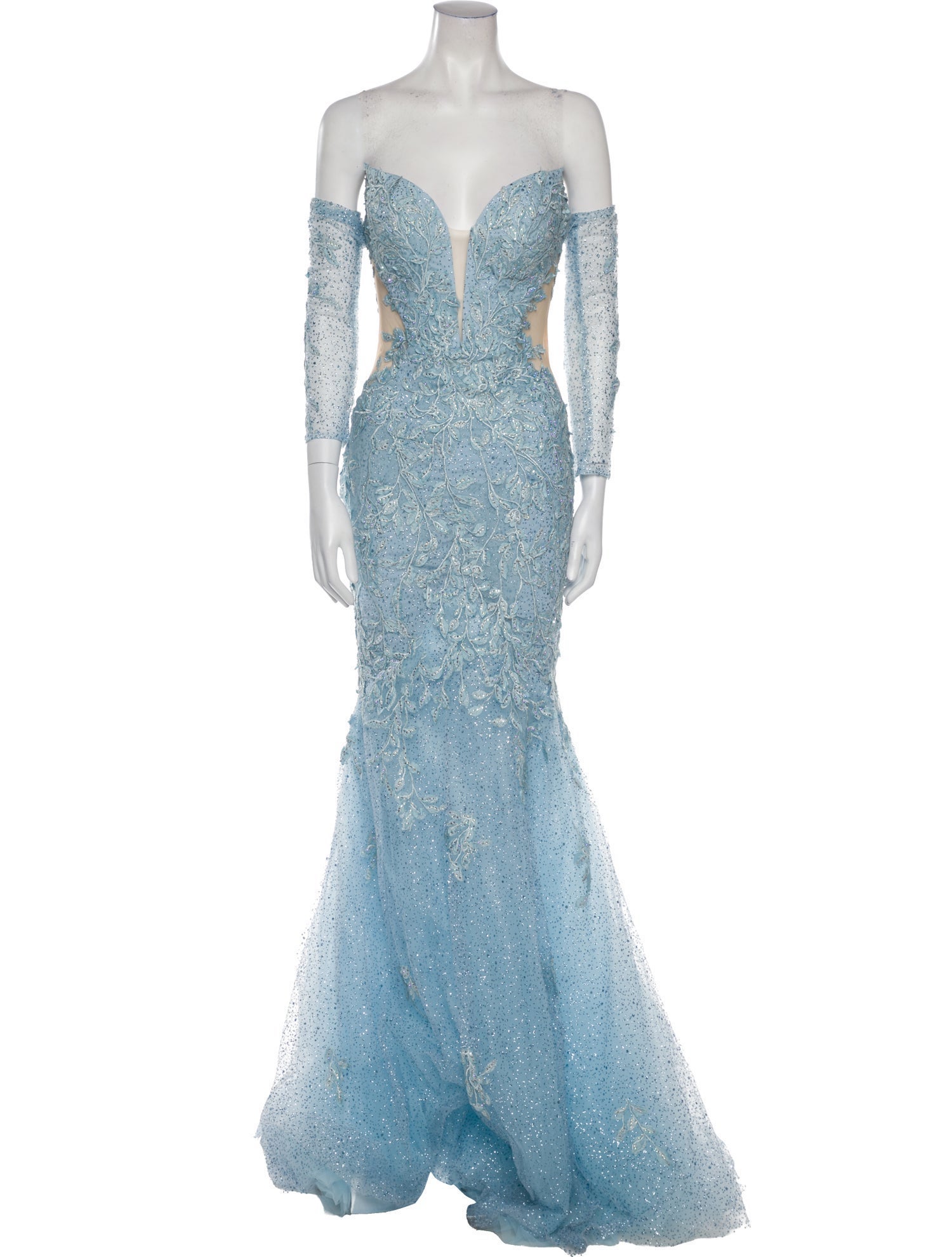 Portia and Scarlett Lace Pattern Long Dress