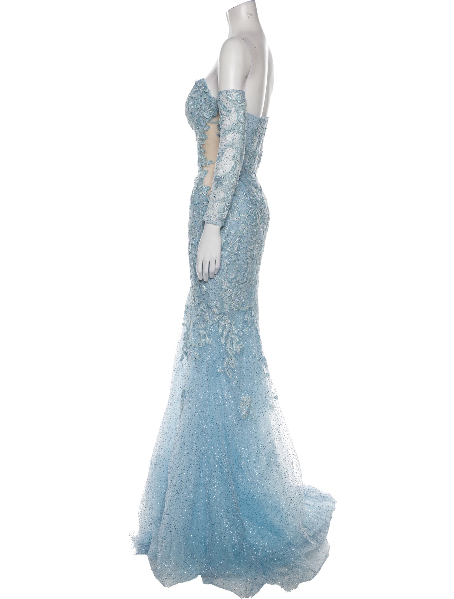 Portia and Scarlett Lace Pattern Long Dress