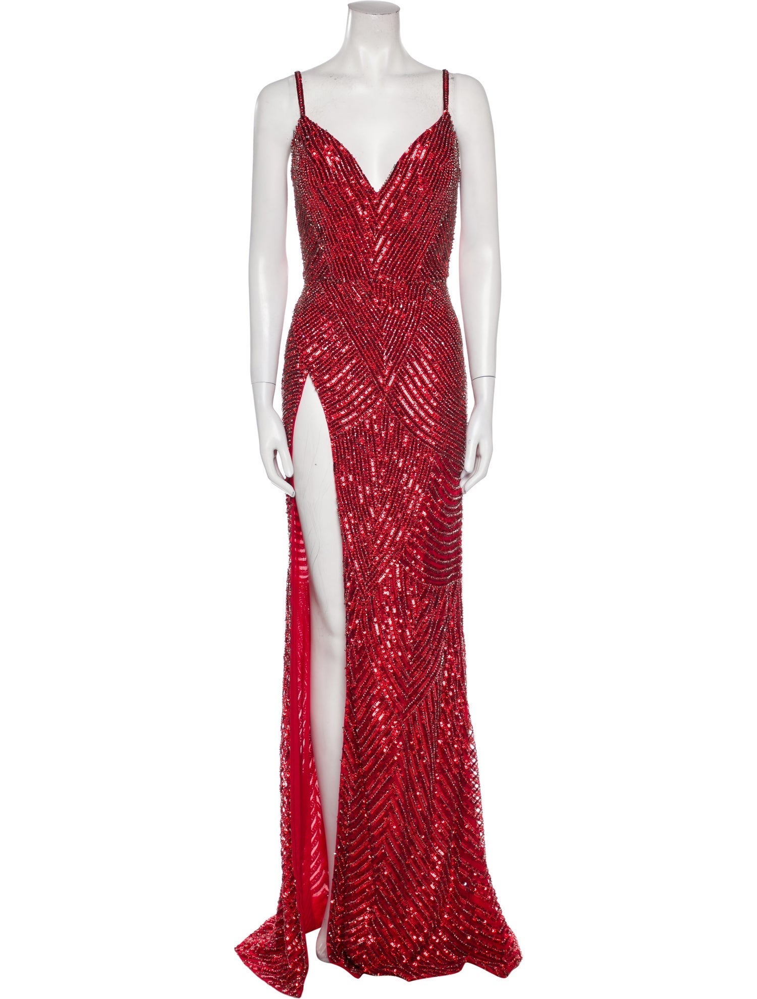 Portia and Scarlett Plunge Neckline Long Dress w/ Tags