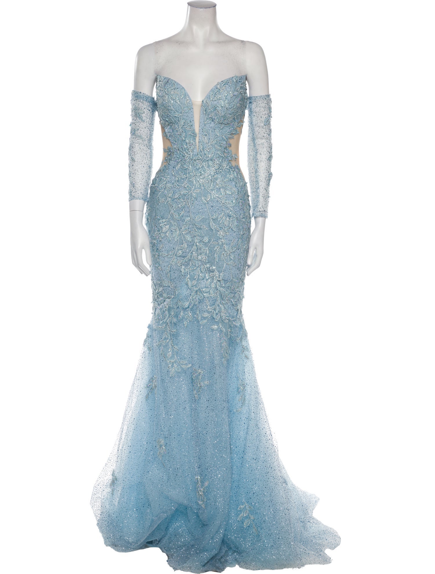 Portia and Scarlett Lace Pattern Long Dress