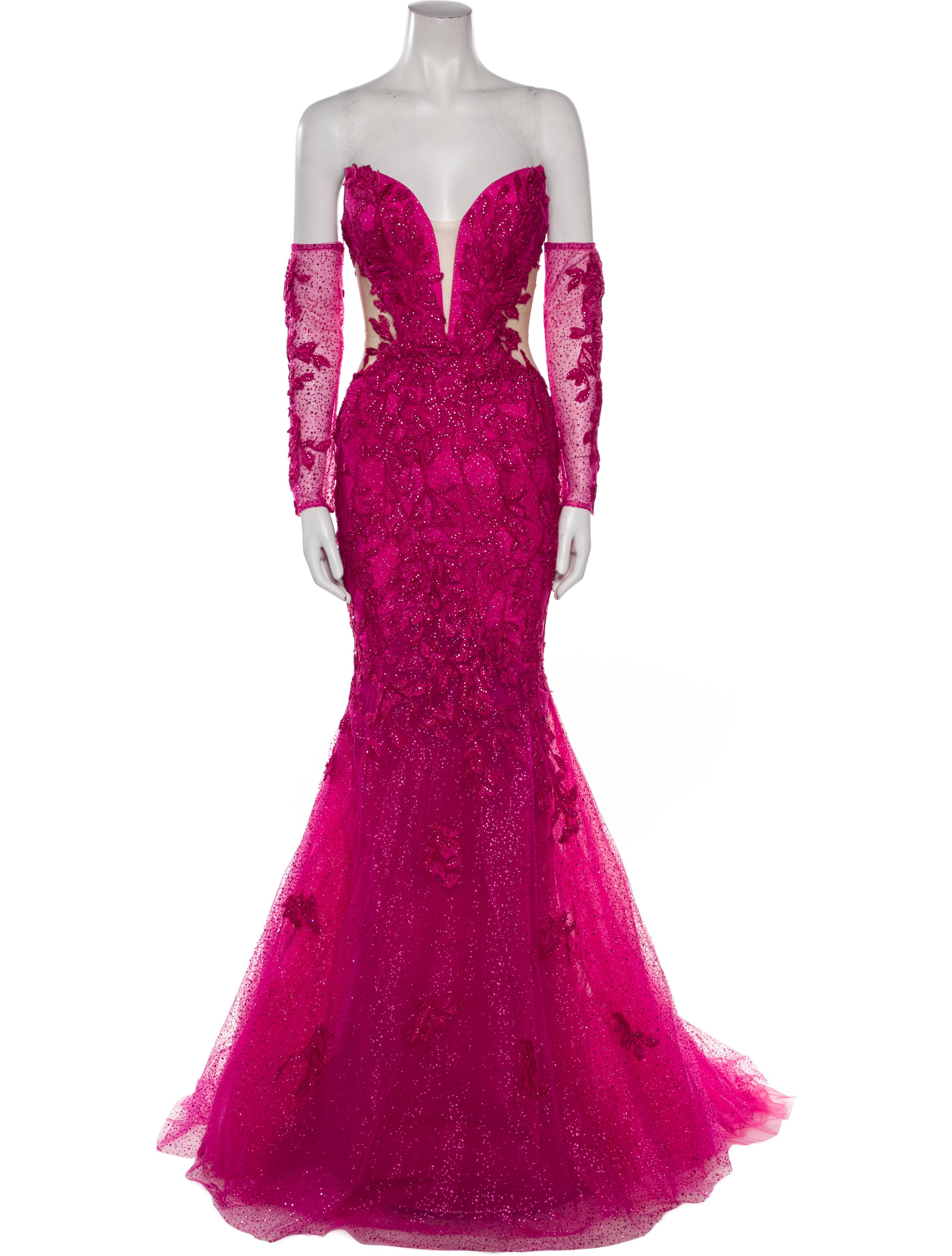 Portia and Scarlett Lace Pattern Long Dress