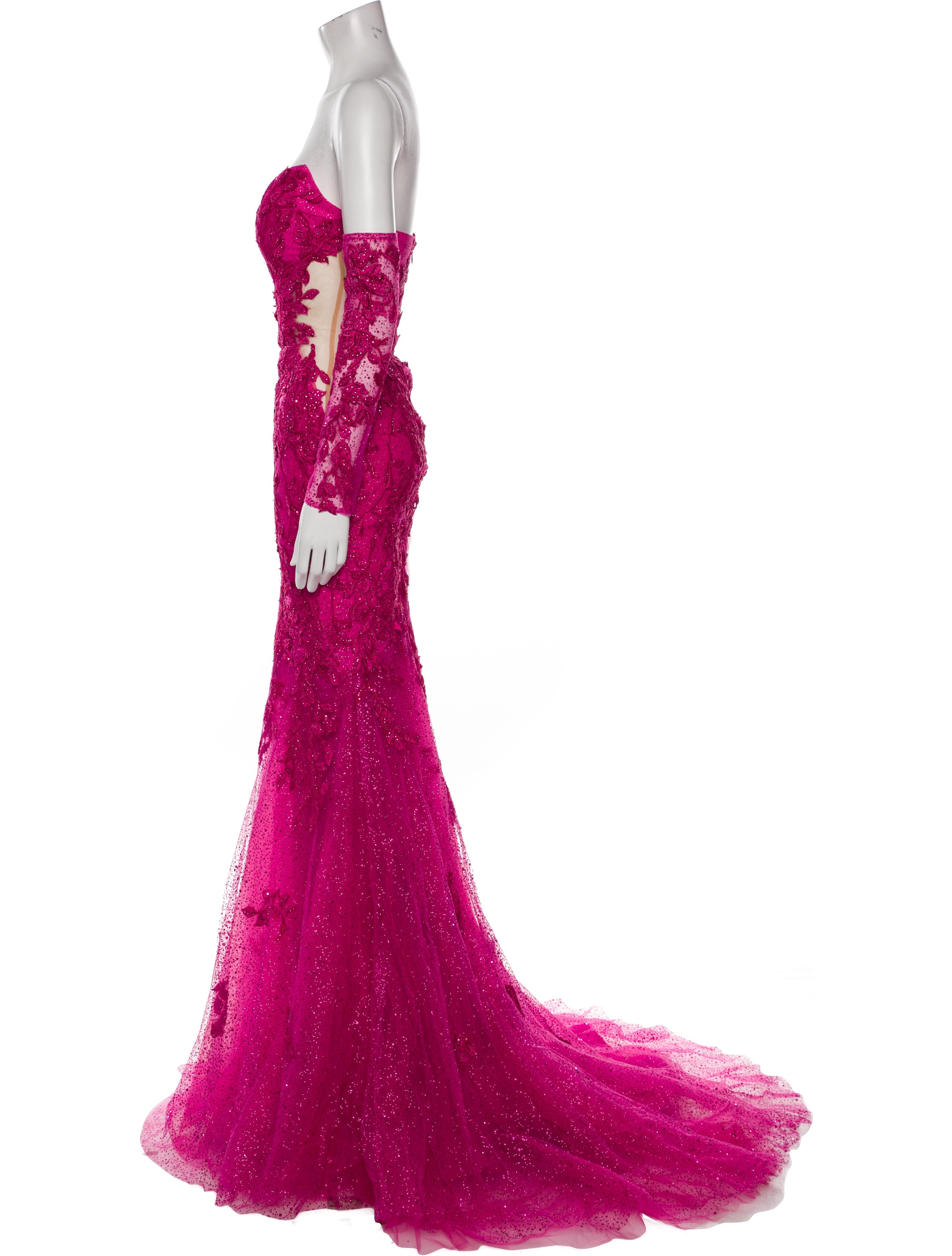 Portia and Scarlett Lace Pattern Long Dress