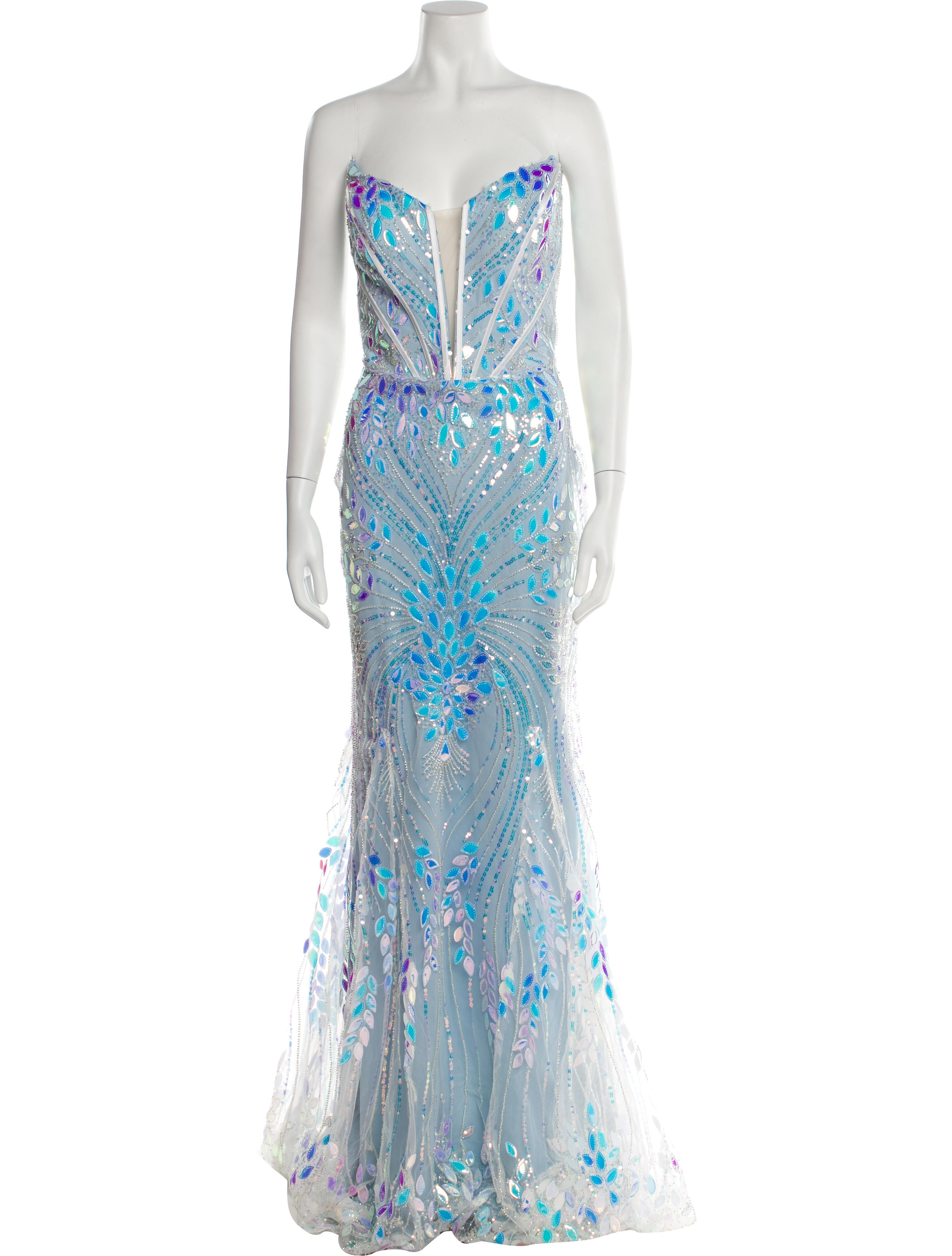 Portia and Scarlett Lace Pattern Long Dress