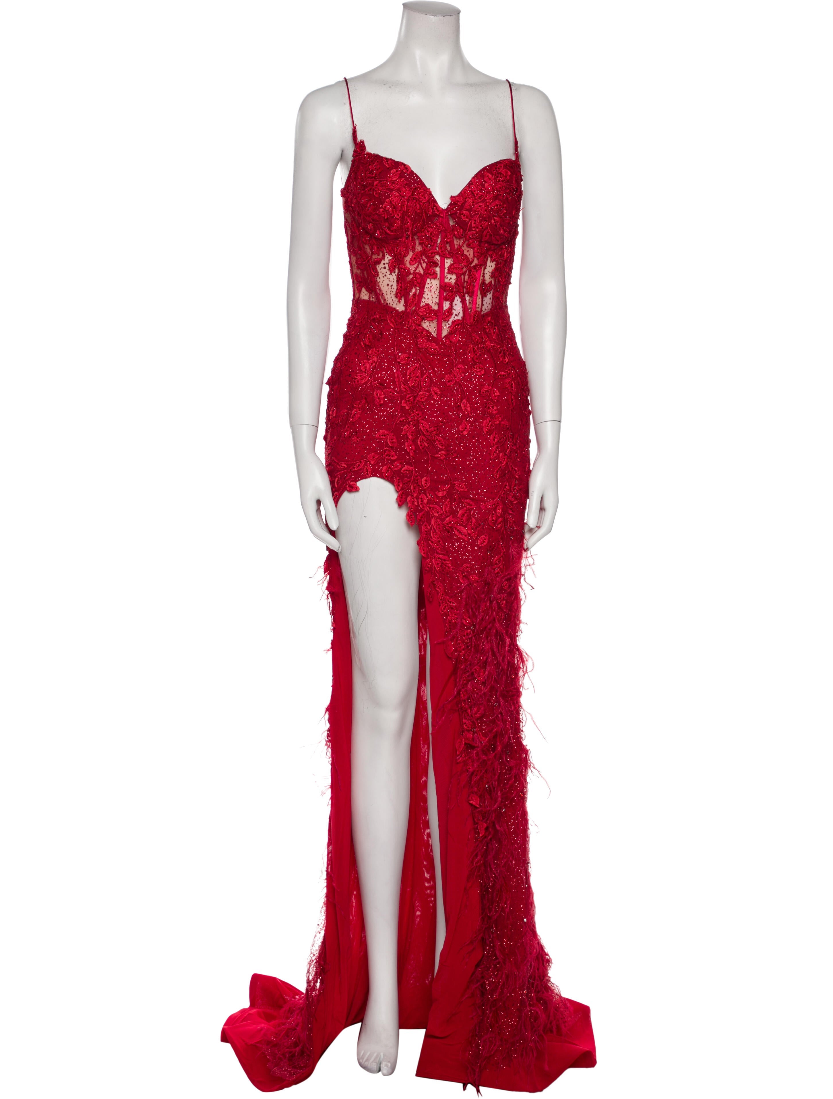 Portia and Scarlett Lace Pattern Long Dress