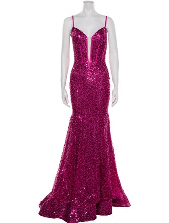 Portia and Scarlett Printed Long Dress