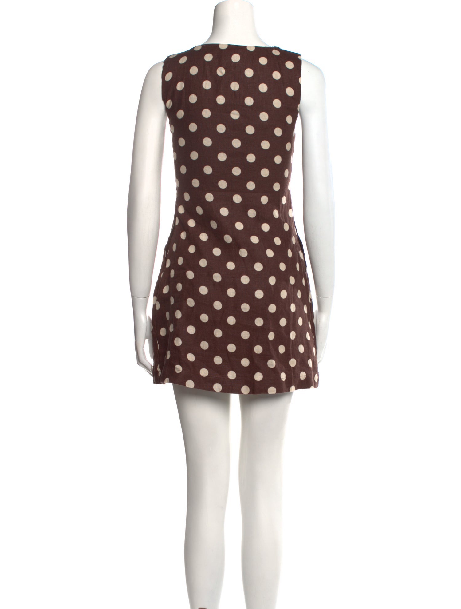 Posse Polka Dot Print Mini Dress w/ Tags - Brown Dresses, Clothing -  WPOSS21675 | The RealReal