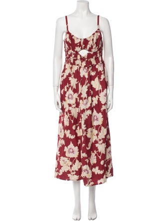 Posse Floral Print Long Dress