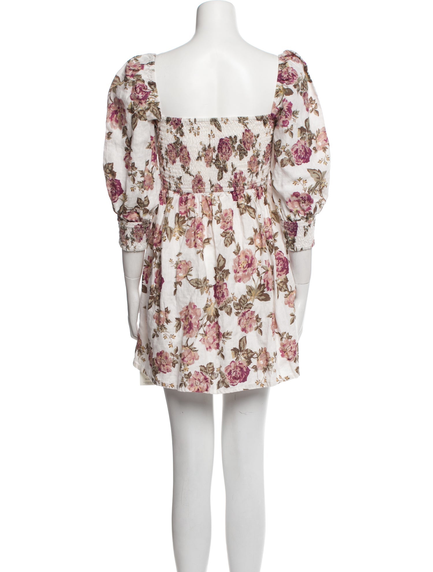Posse Linen Mini Dress in White, Women's S