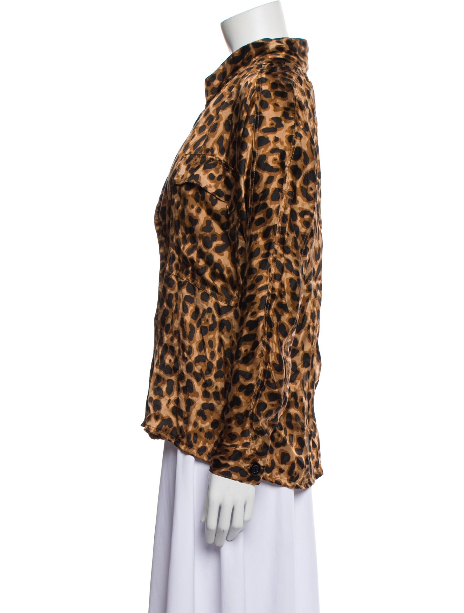 Posse Silk Animal Print Blouse