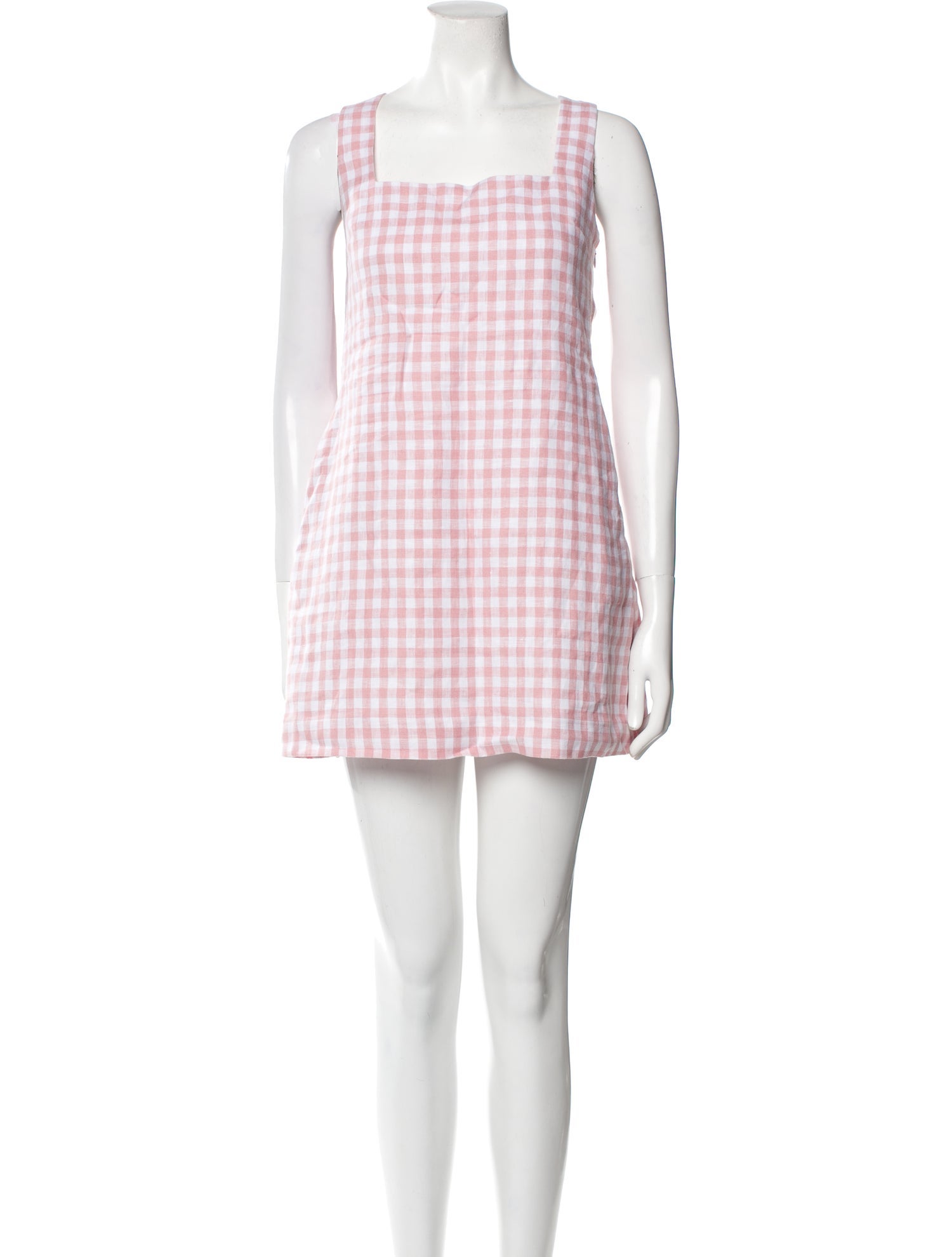 square neck linen midi dress Saulay Square Neck Linen Midi Dress - / Ink Blue- Size2XS main image 1