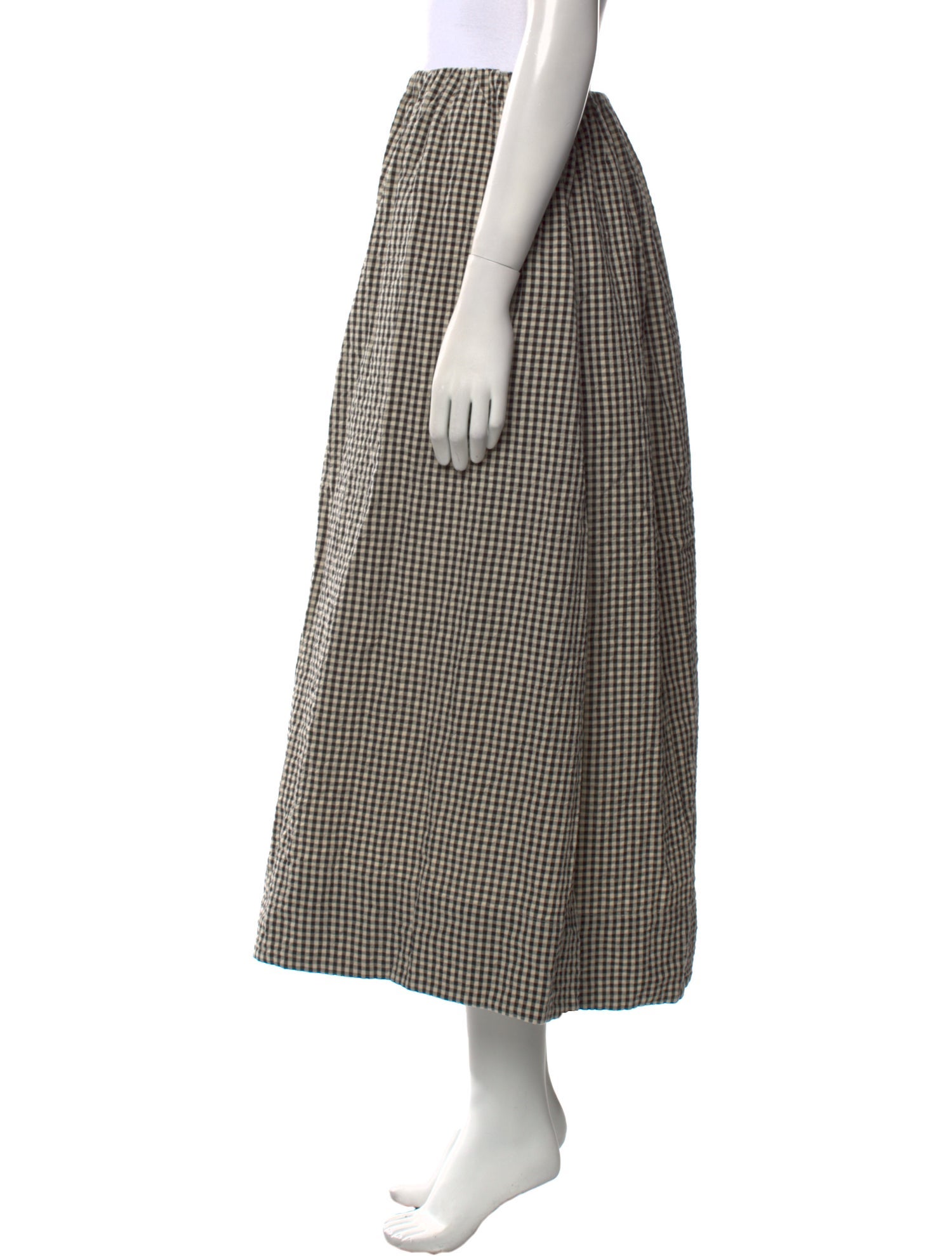 Posse Plaid Print Midi Length Skirt w/ Tags