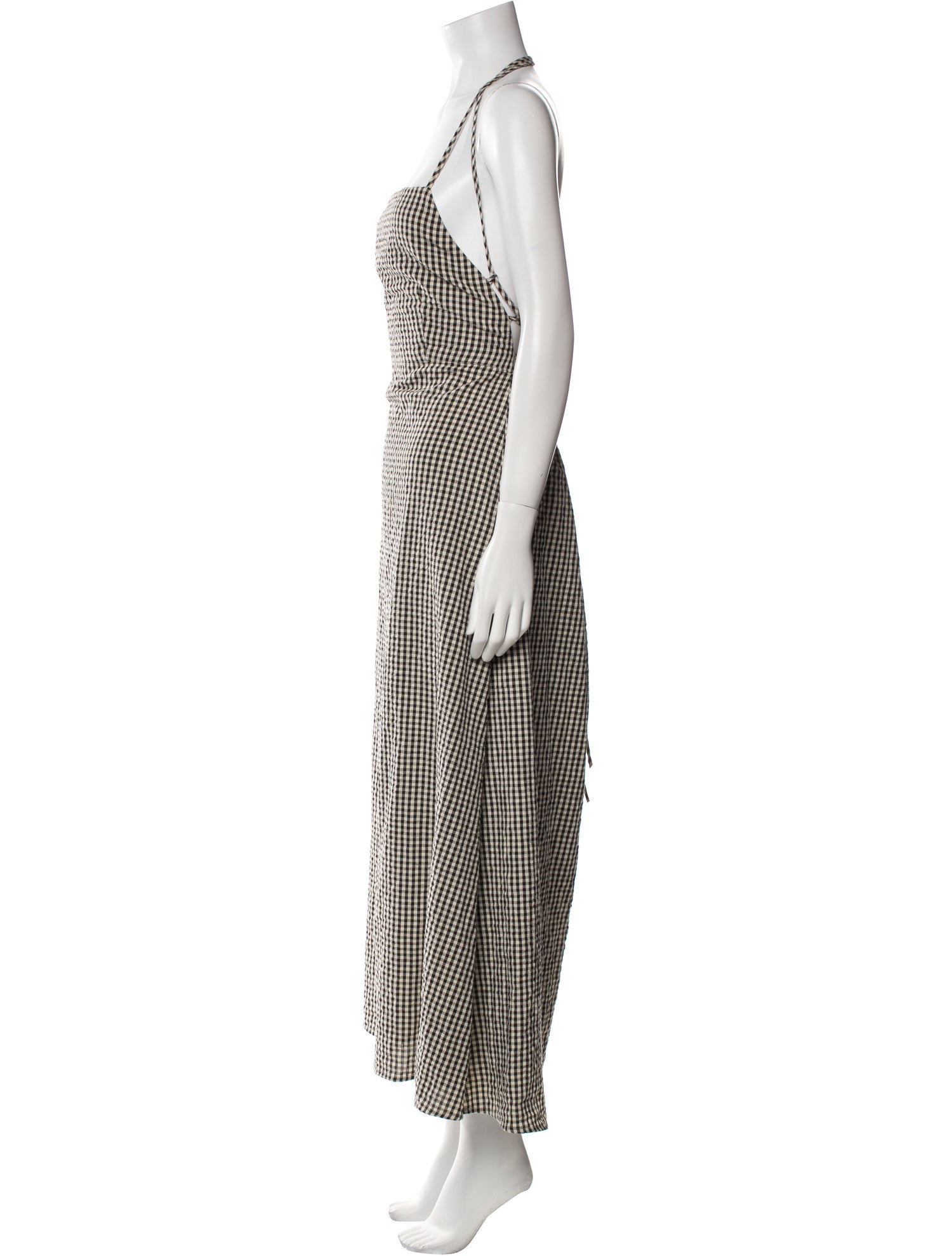 Posse Plaid Print Long Dress w/ Tags