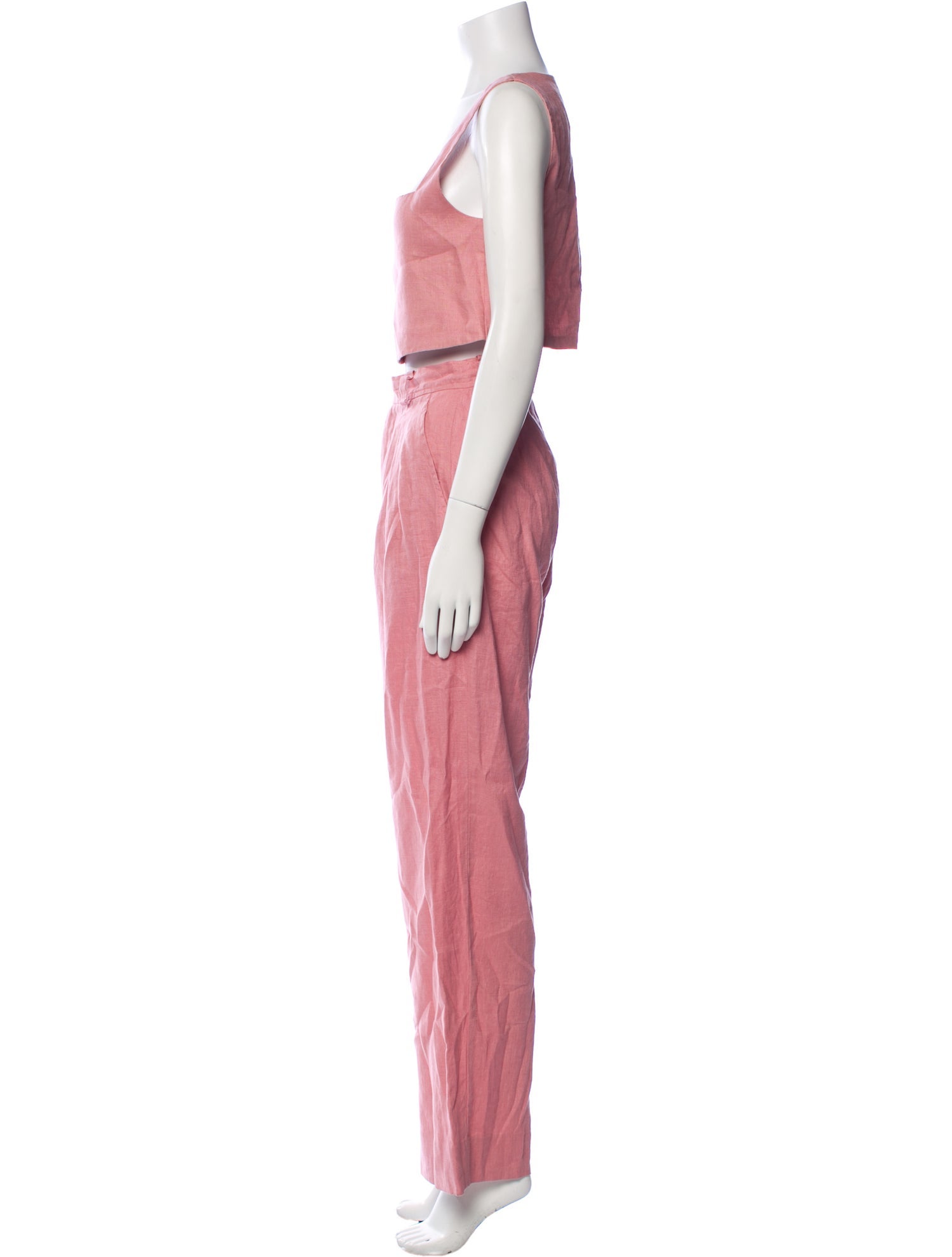 Posse Linen Pleated Accents Pant Set